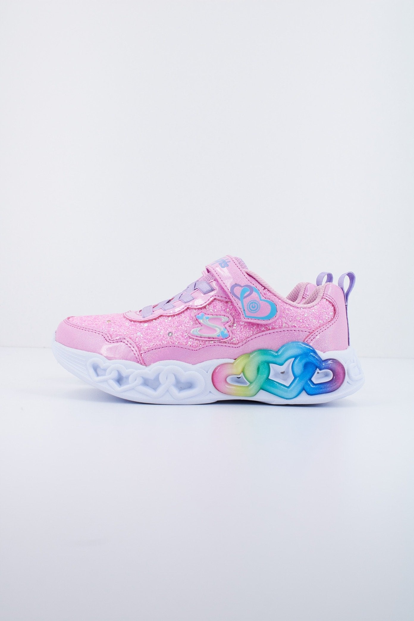 SKECHERS INFINITE HEART LIGHTS - FRE en color ROSA (1)