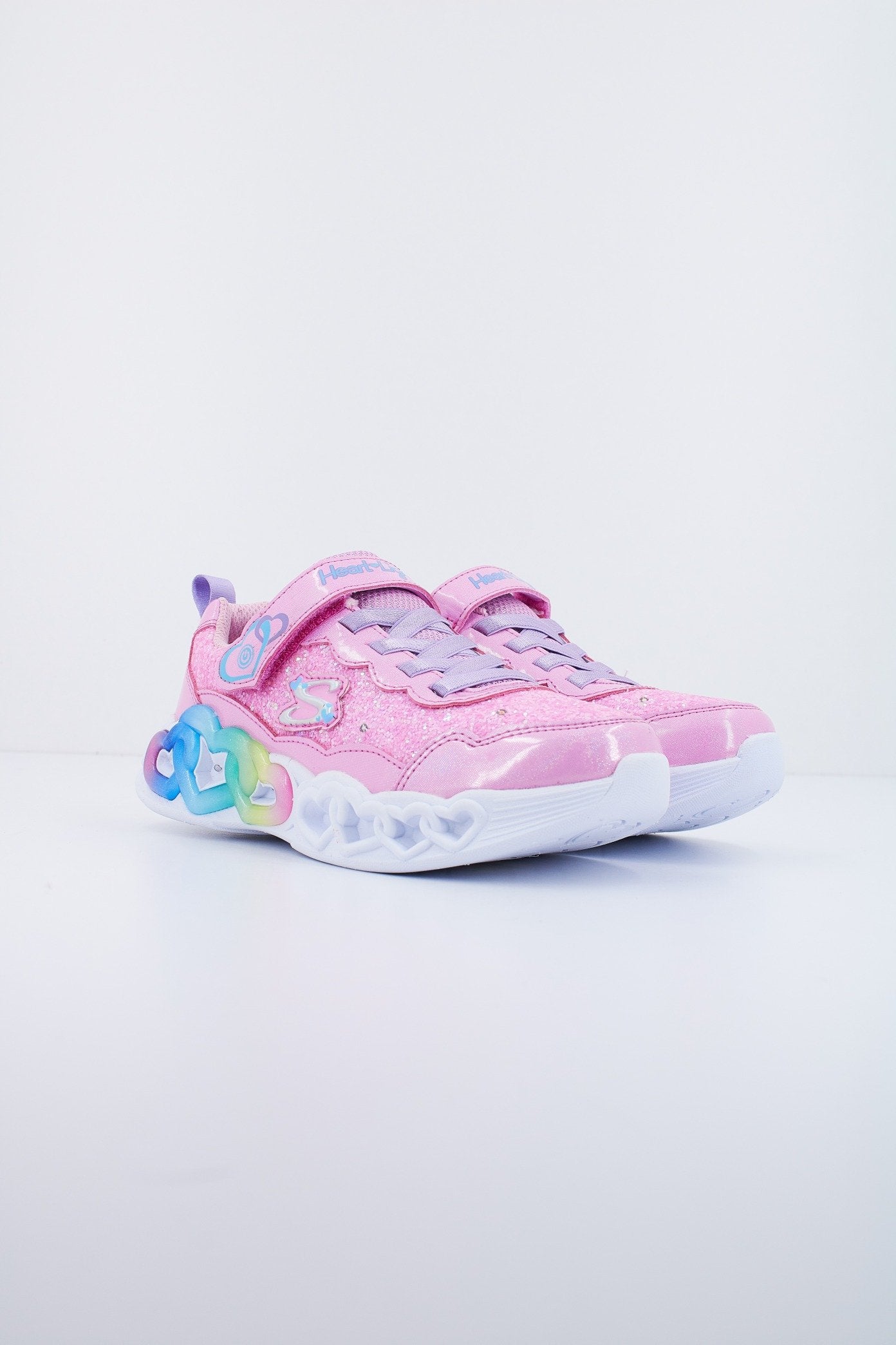 SKECHERS INFINITE HEART LIGHTS - FRE en color ROSA (2)