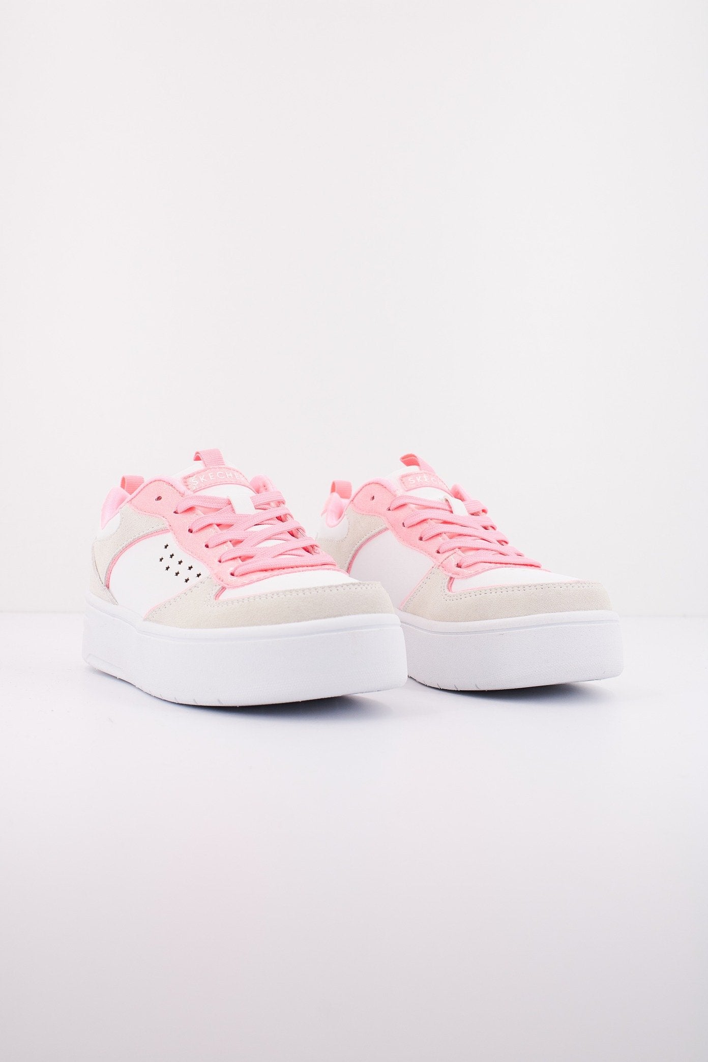 SKECHERS COURT HIGH - GLITTER SPLASH en color BLANCO (2)