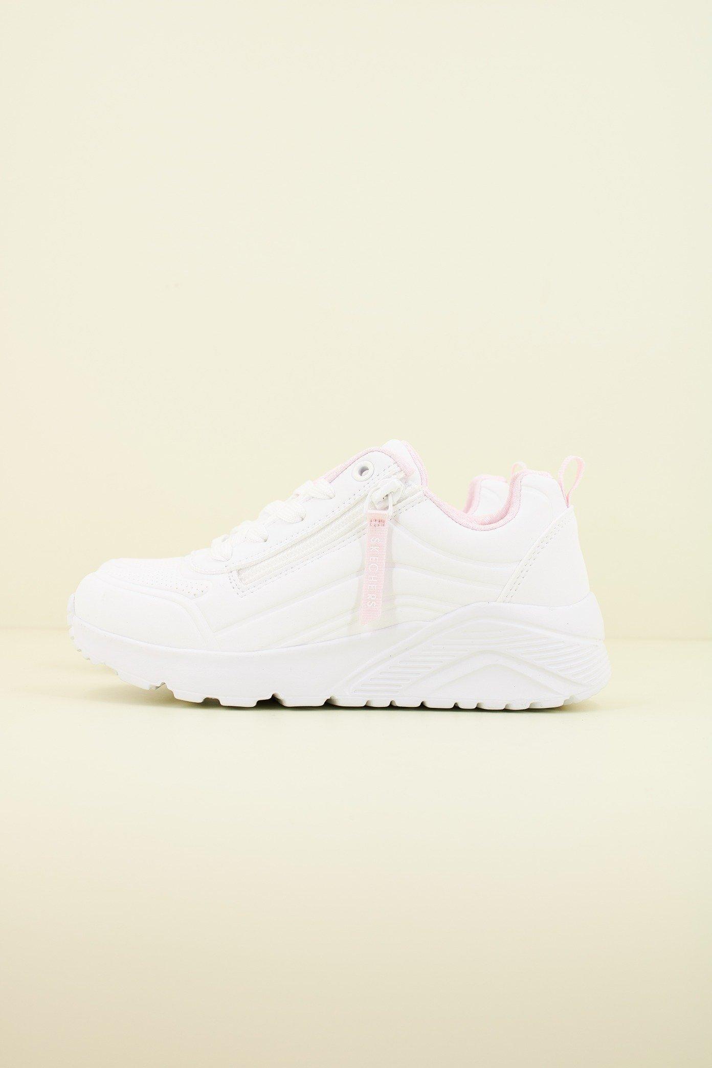 SKECHERS UNO LITE - EASY ZIP en color BLANCO (1)