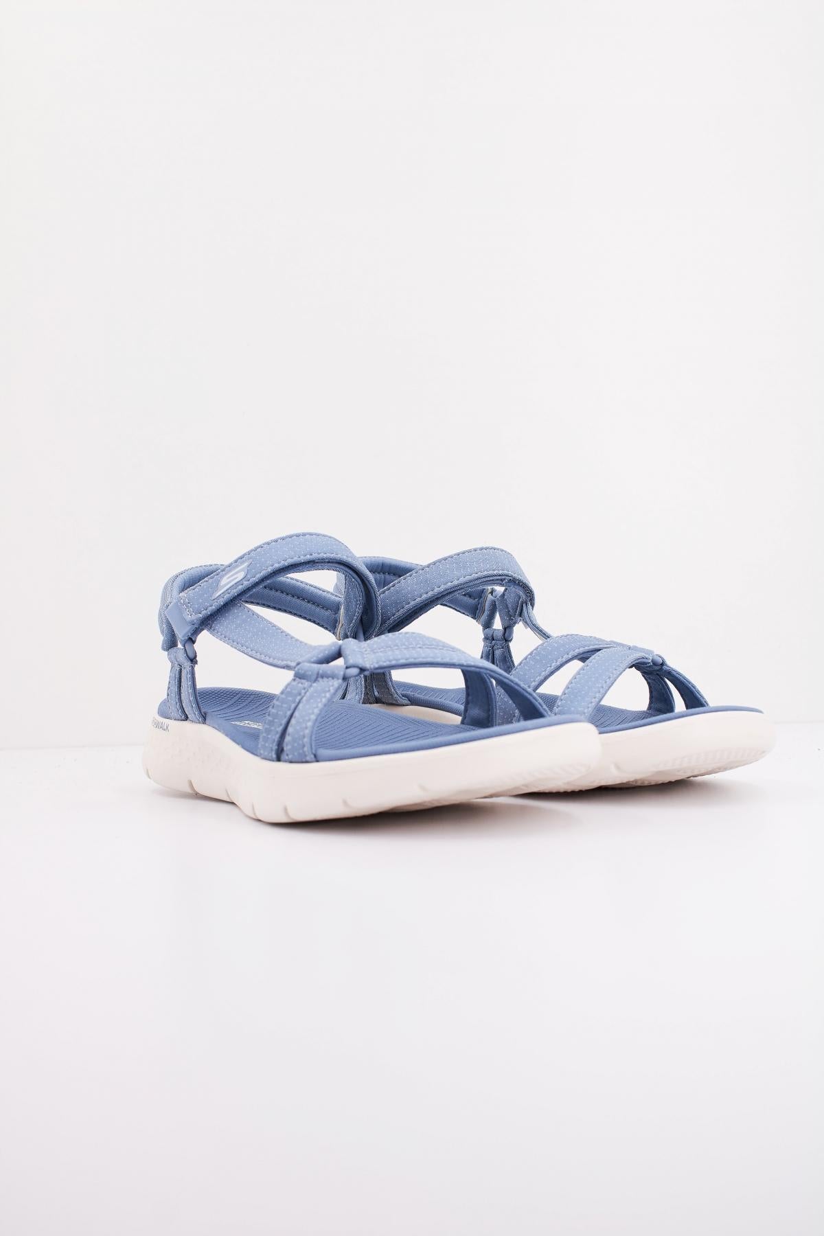 SKECHERS GO WALK FLEX SANDAL en color AZUL (2)