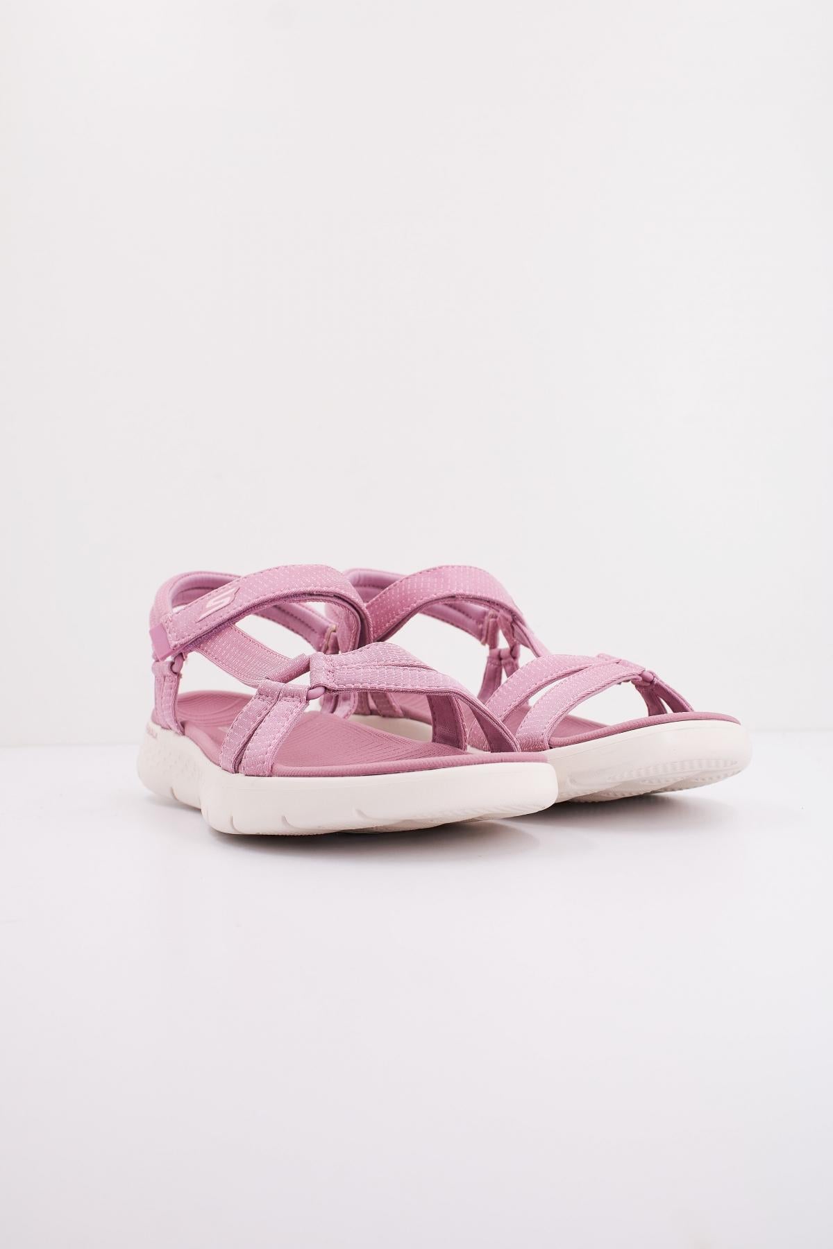 SKECHERS GO WALK FLEX SANDAL en color ROSA (2)