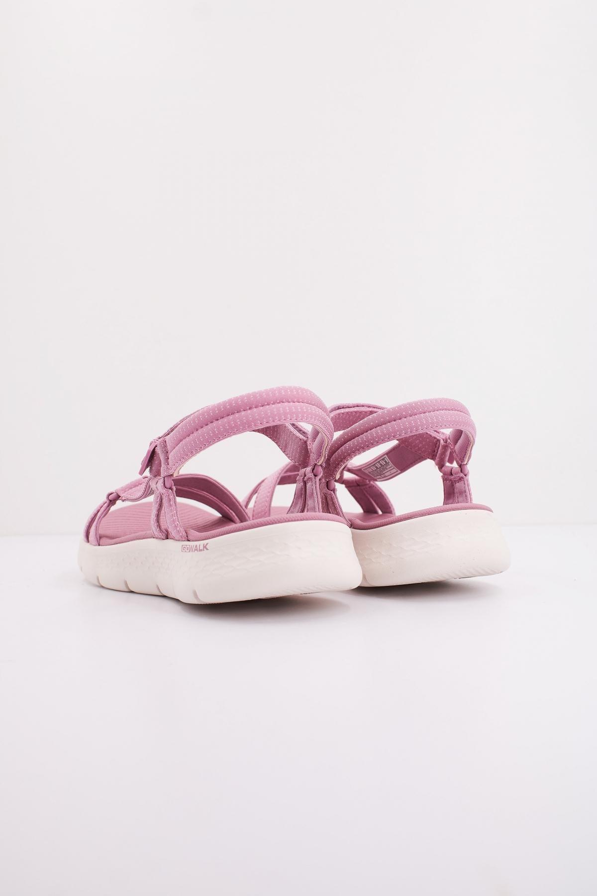 SKECHERS GO WALK FLEX SANDAL en color ROSA (4)