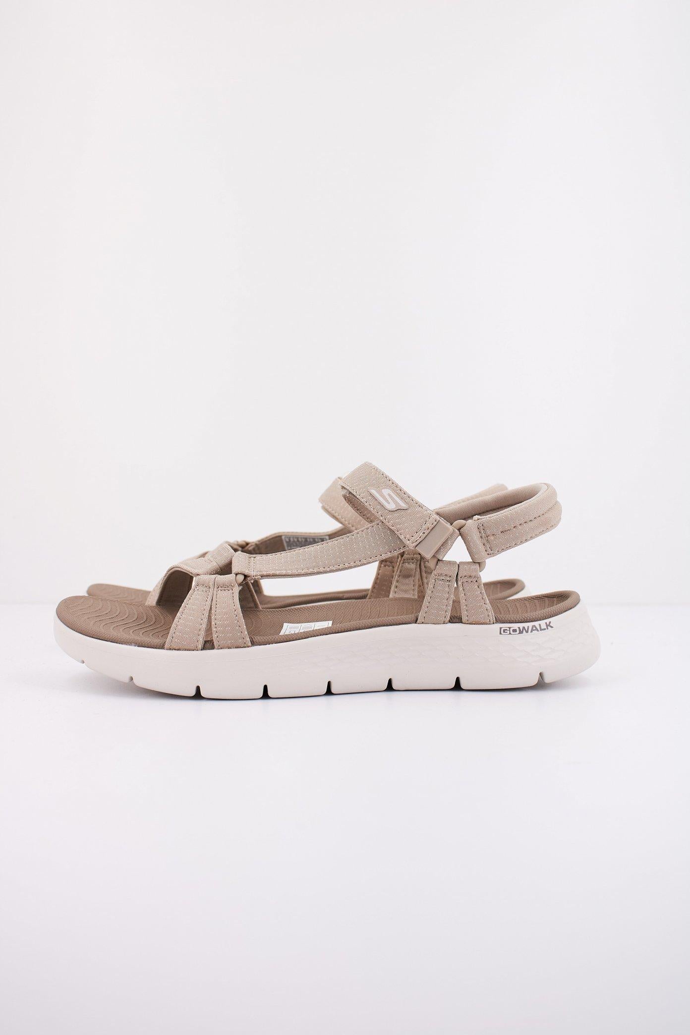 SKECHERS GO WALK FLEX SANDAL en color MARRON CLARO (1)