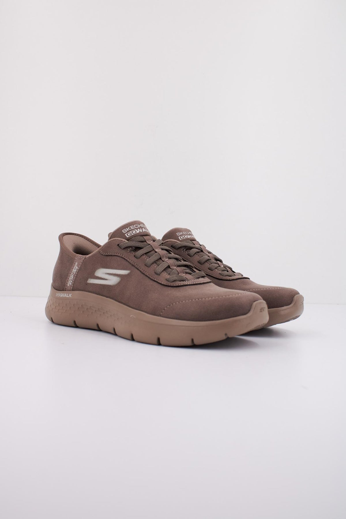 SKECHERS GO WALK FLEX - MALI SLIP-INS en color MARRON (1)