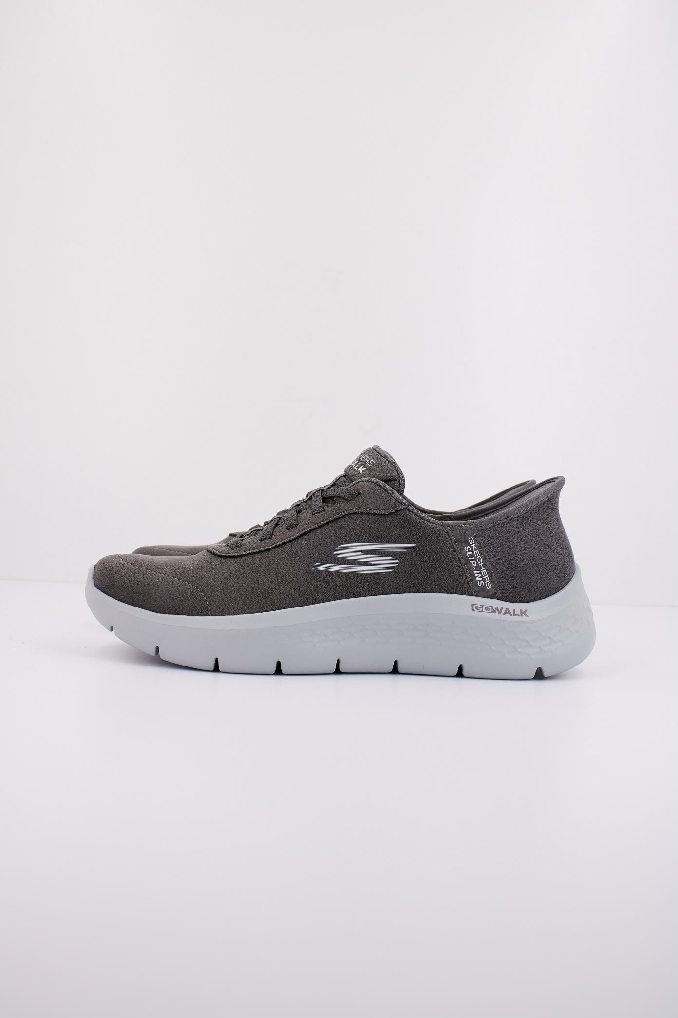 SKECHERS GO WALK FLEX - MALI SLIP-INS en color GRIS (1)