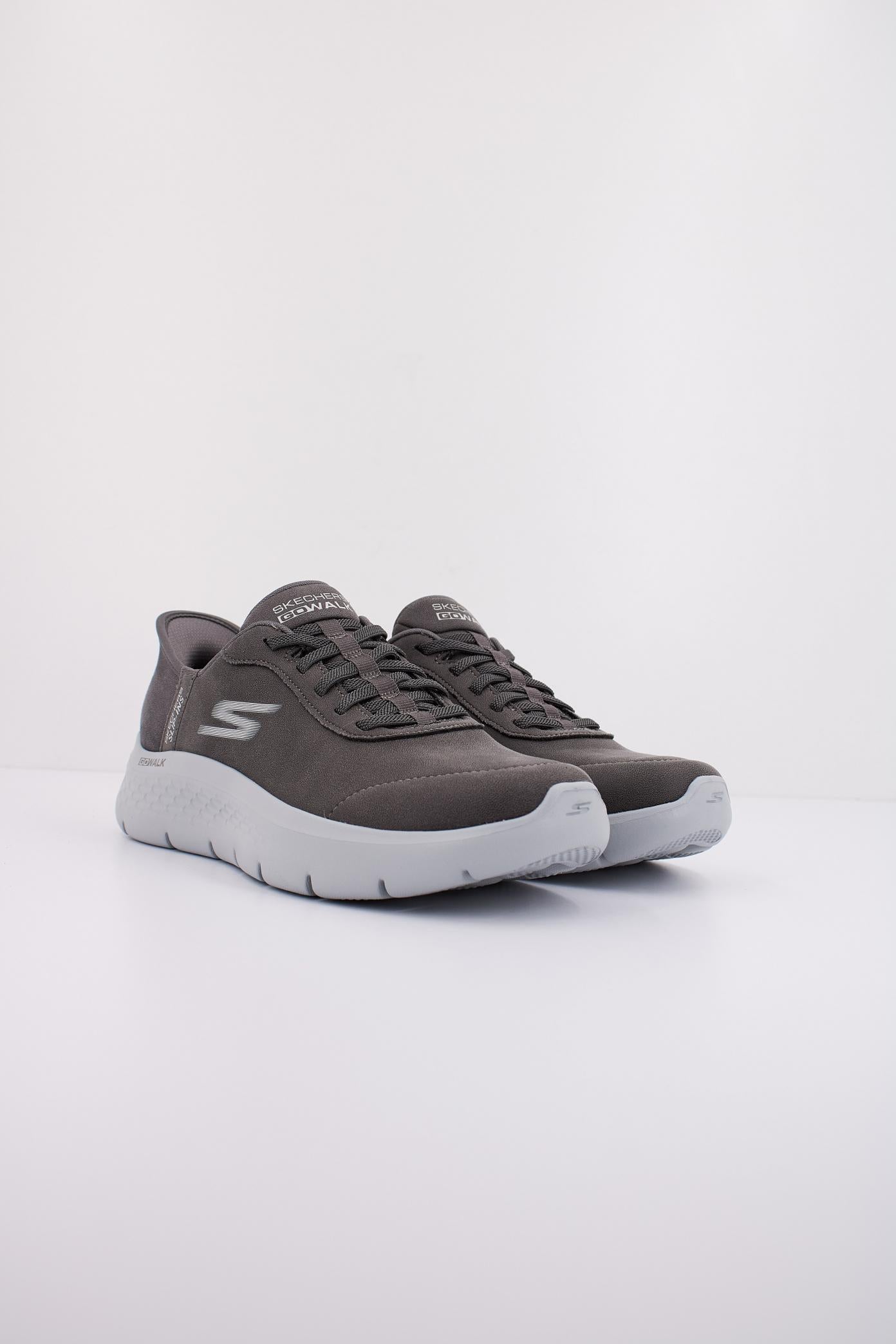 SKECHERS GO WALK FLEX - MALI SLIP-INS en color GRIS (2)