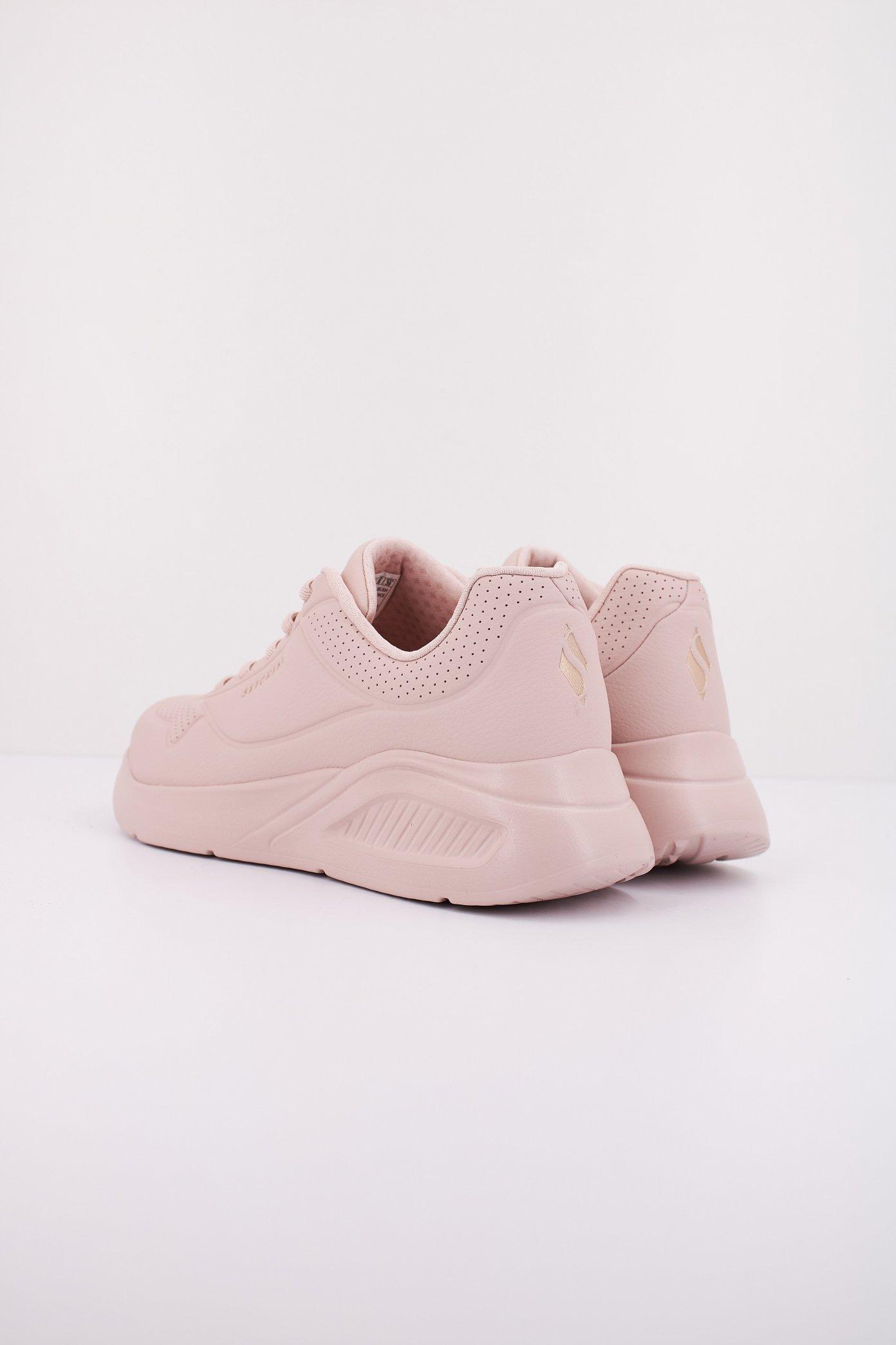 SKECHERS UNO LITE - LITE WORK en color ROSA (4)