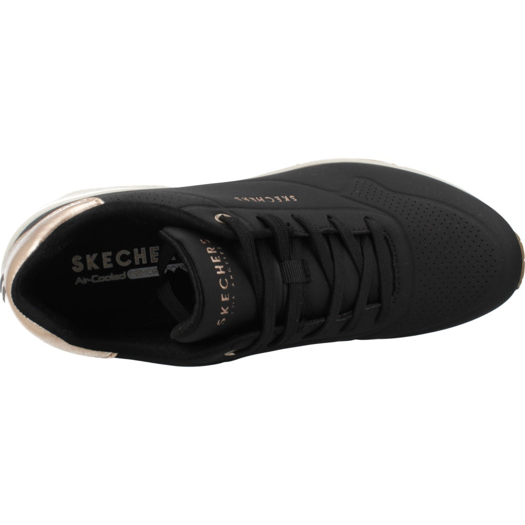 SKECHERS UNO WEDGE - HI STEPS en color NEGRO (7)