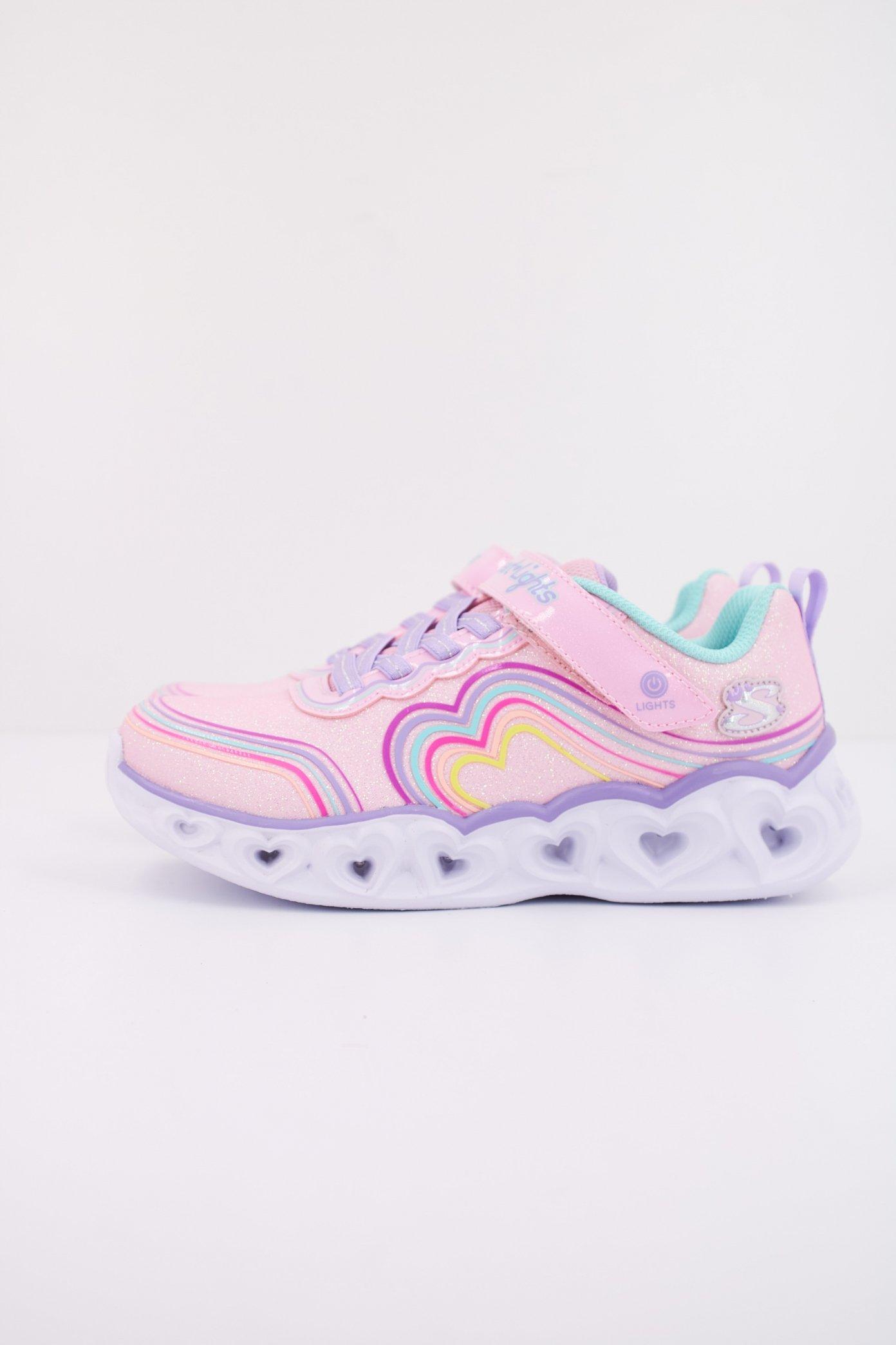 SKECHERS HEART LIGHTS - RETRO en color ROSA (1)