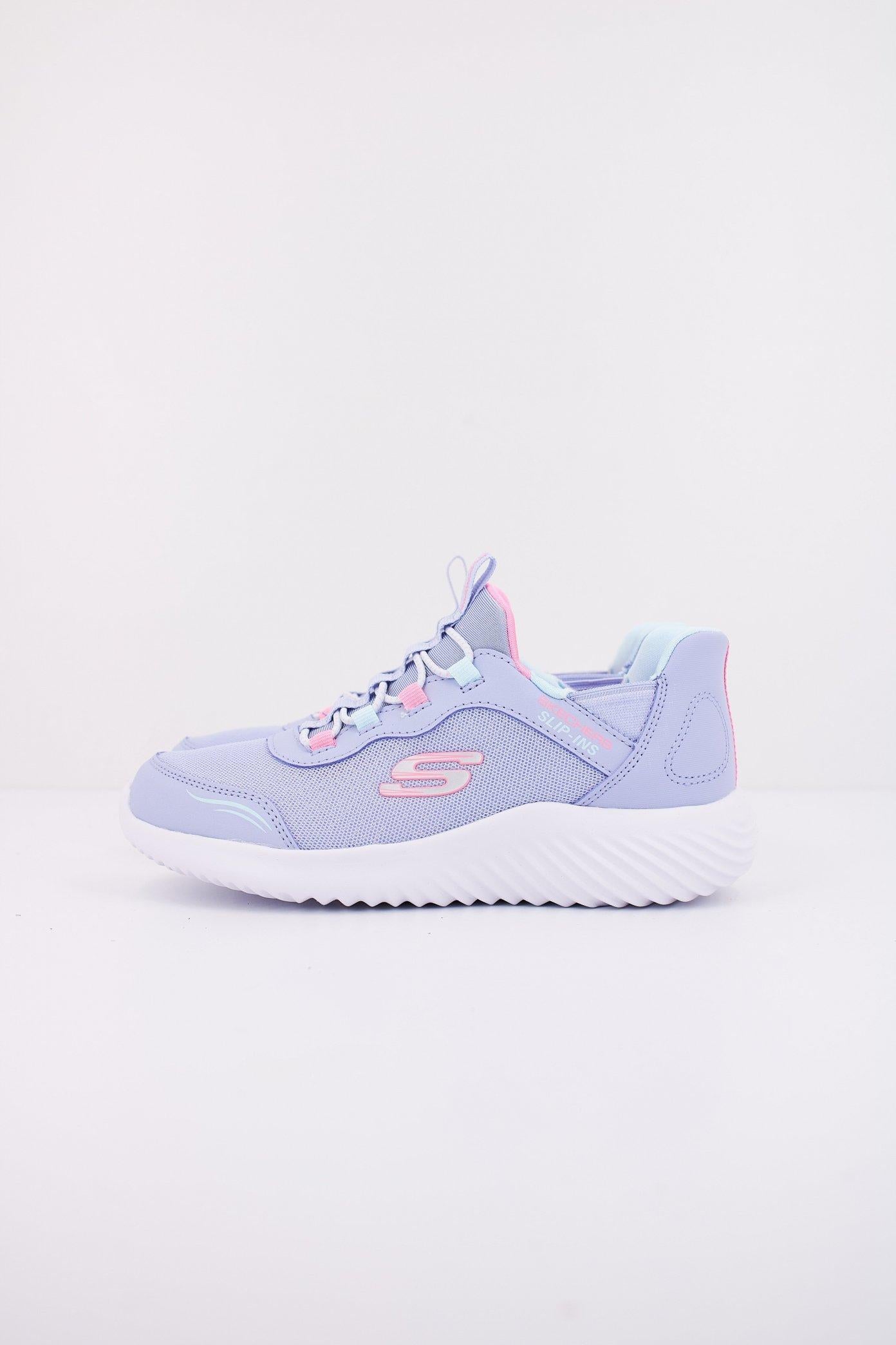 SKECHERS BOUNDER - SIMPLE CUT SLIP-INS en color VIOLETA (1)