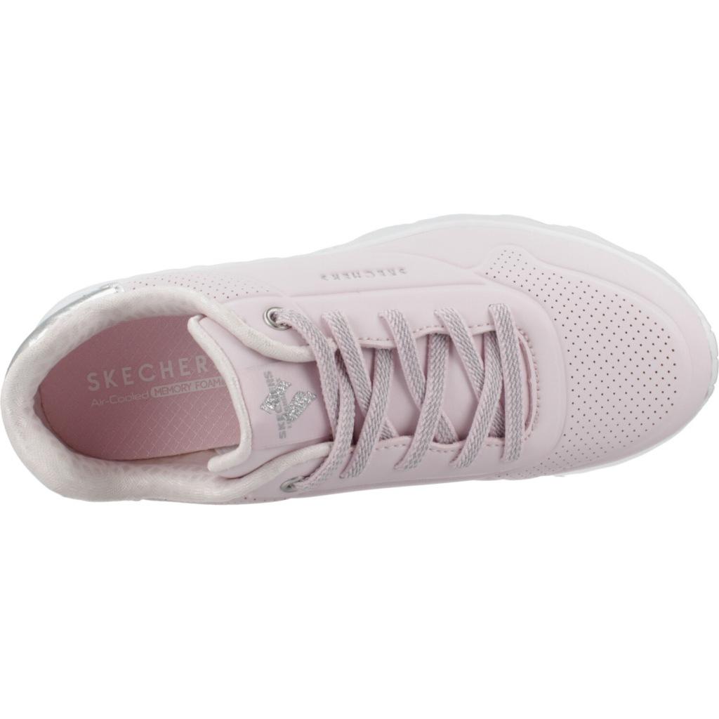 SKECHERS UNO LITE-METALLIC MO en color ROSA (7)