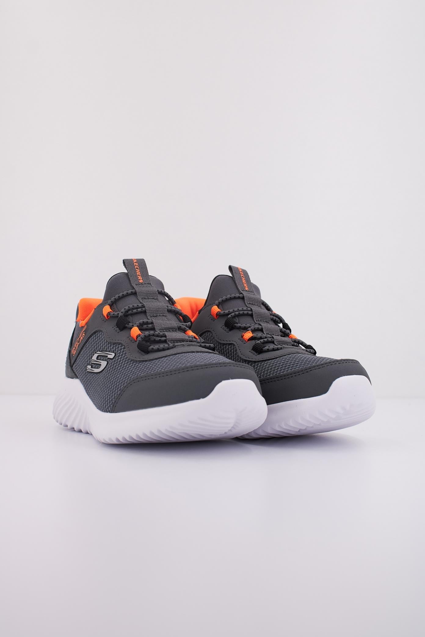SKECHERS BOUNDER - BRISK-BURS SLIP-INS en color GRIS (2)