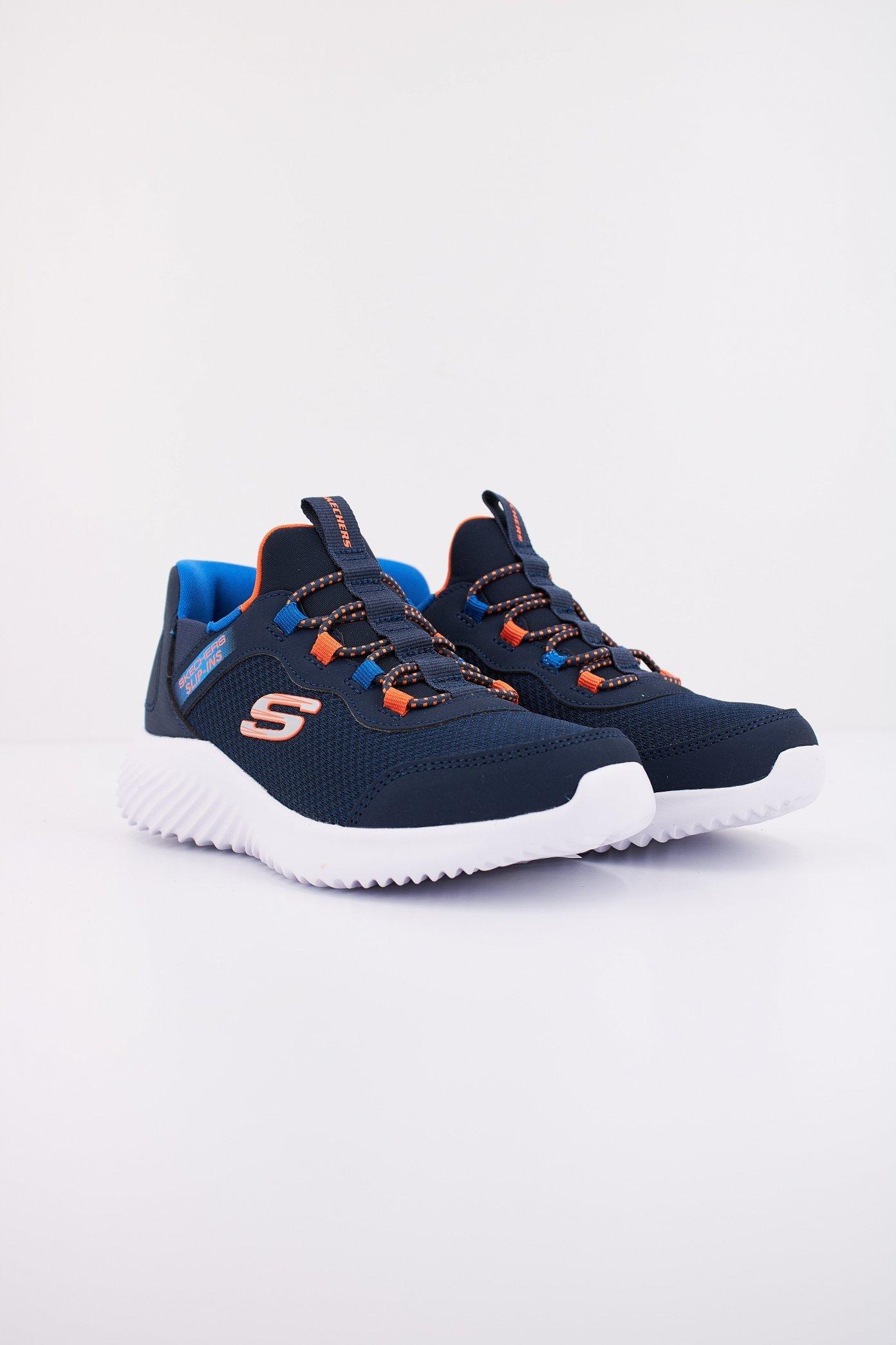SKECHERS BOUNDER - BRISK-BURS SLIP-INS en color AZUL (2)