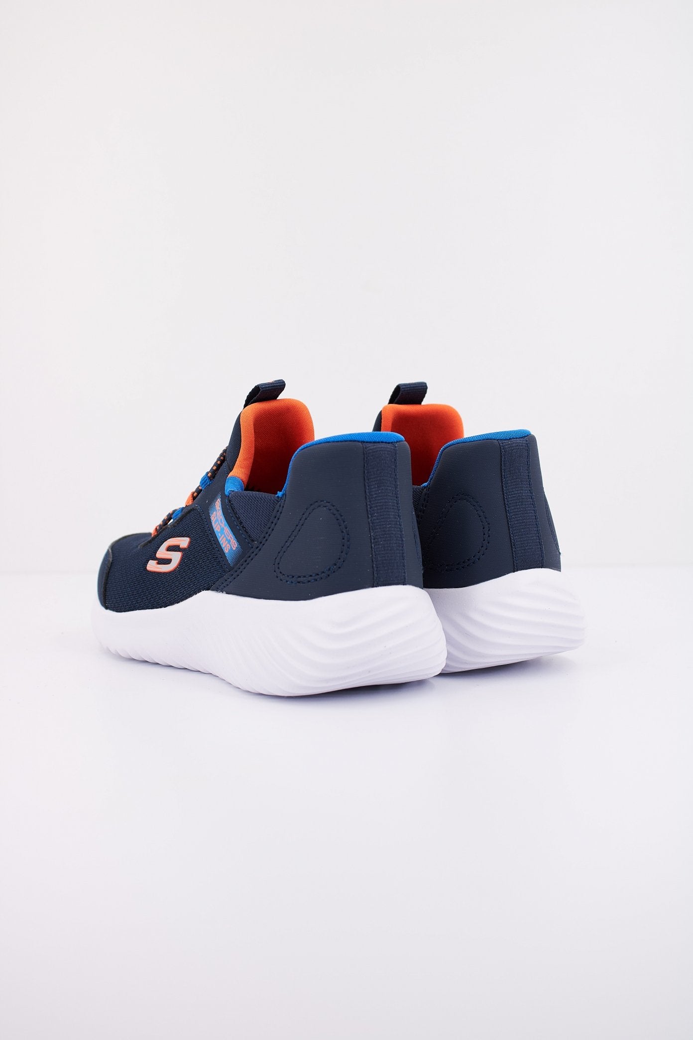 SKECHERS BOUNDER - BRISK-BURS SLIP-INS en color AZUL (4)