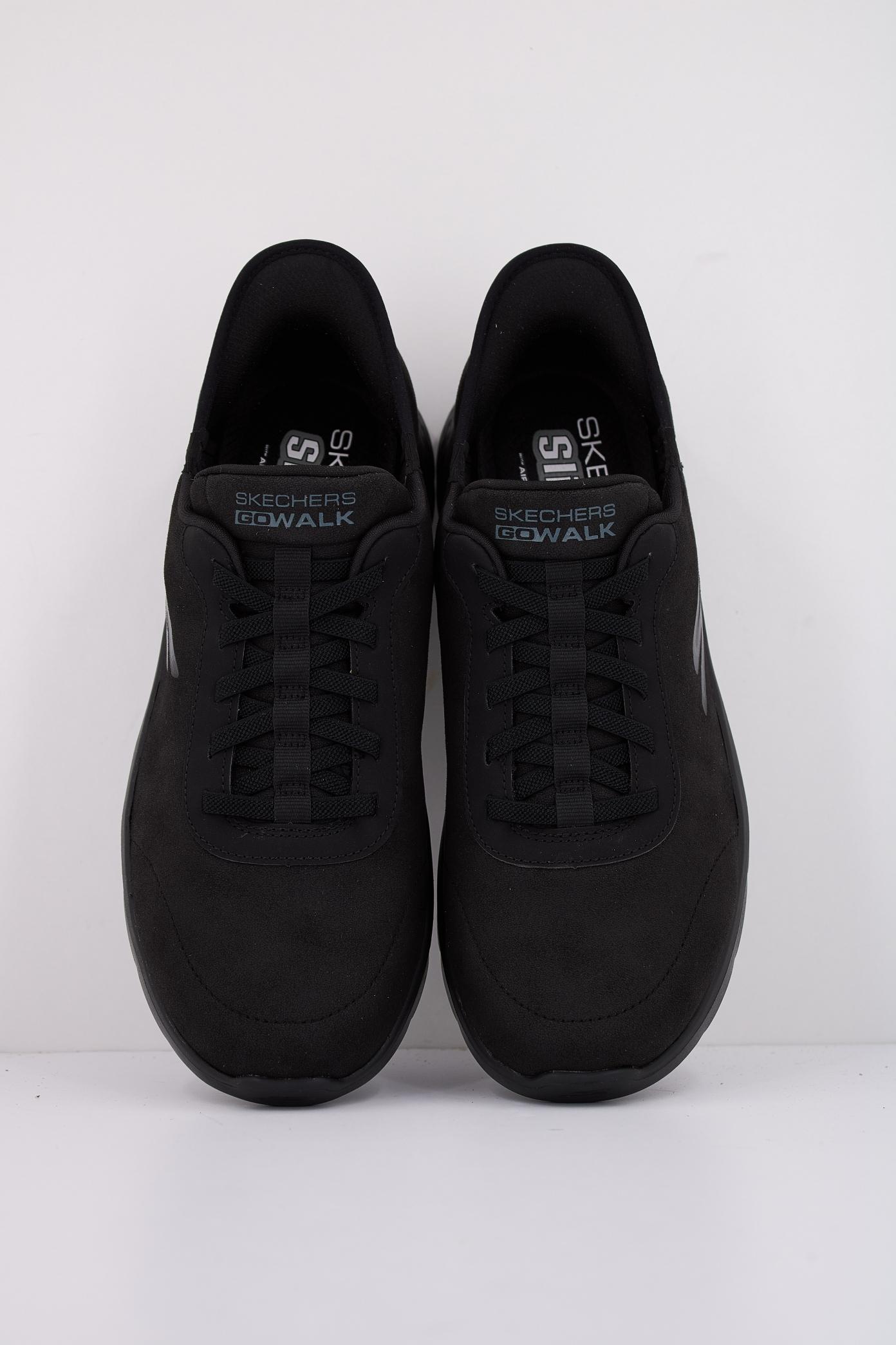 SKECHERS SLIP - INS GO WALK FLEX - SMOOT en color NEGRO (3)