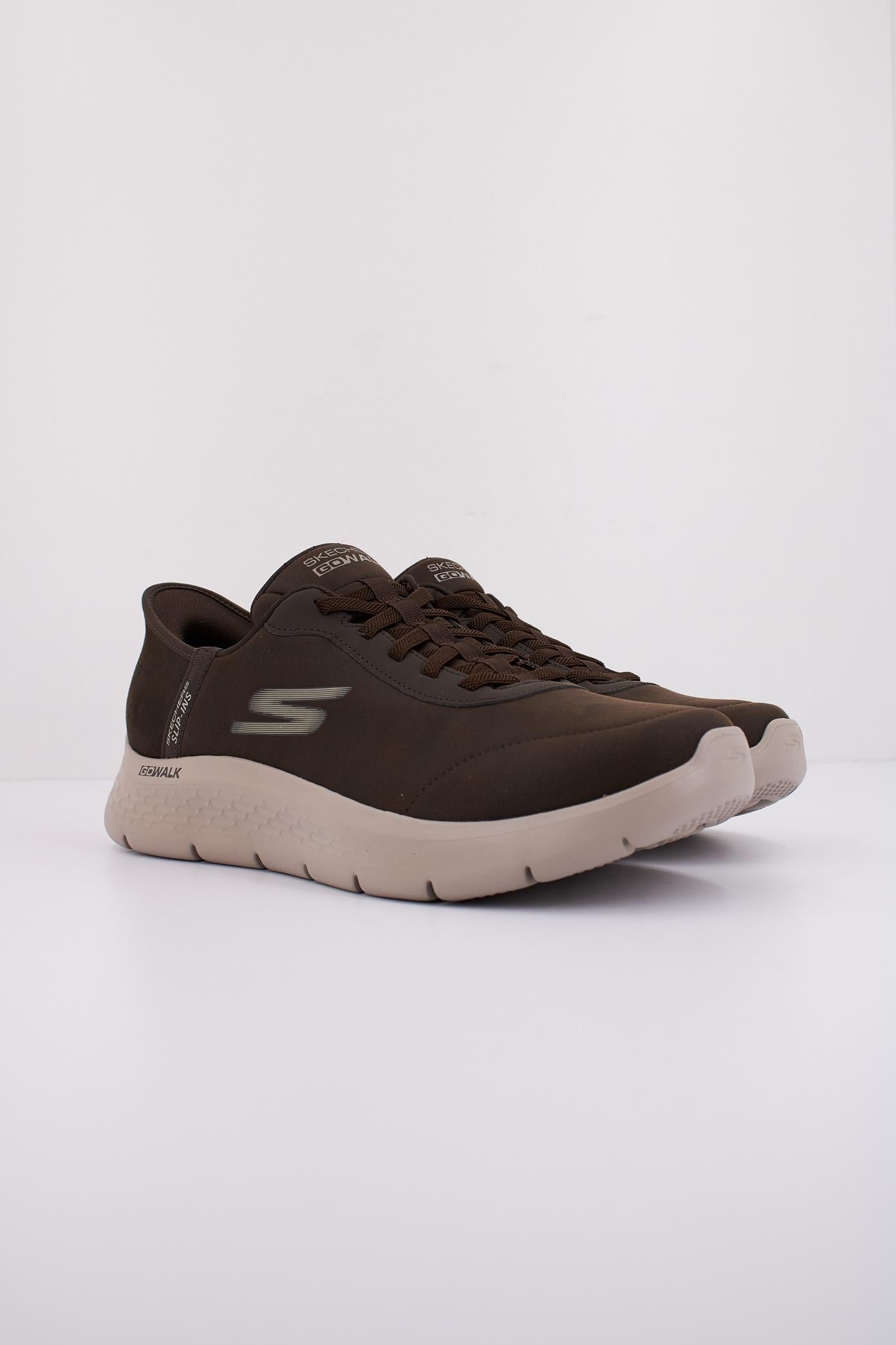 SKECHERS SLIP - INS GO WALK FLEX - SMOOT en color MARRON (2)