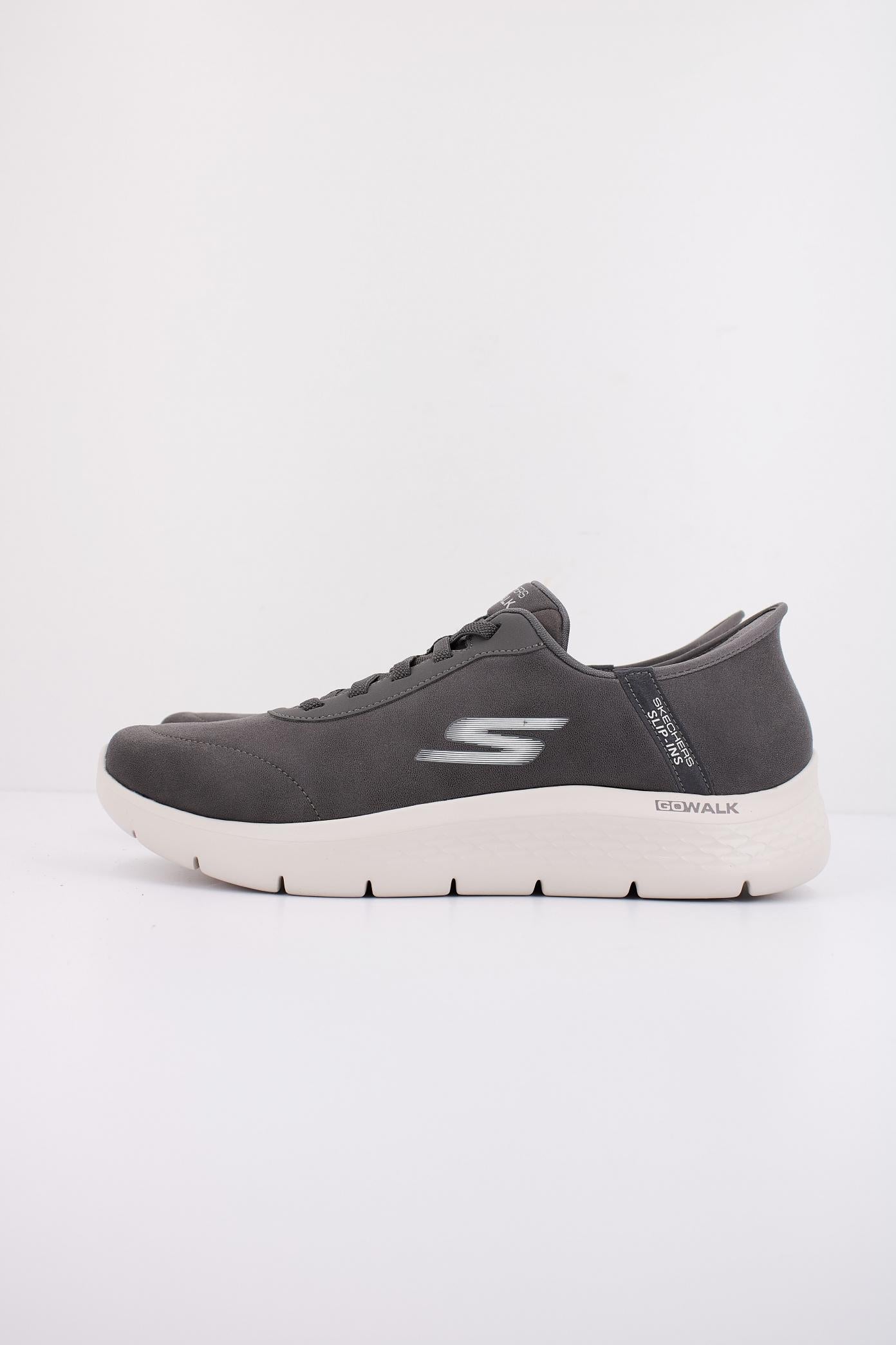SKECHERS SLIP - INS GO WALK FLEX - SMOOT en color GRIS (1)