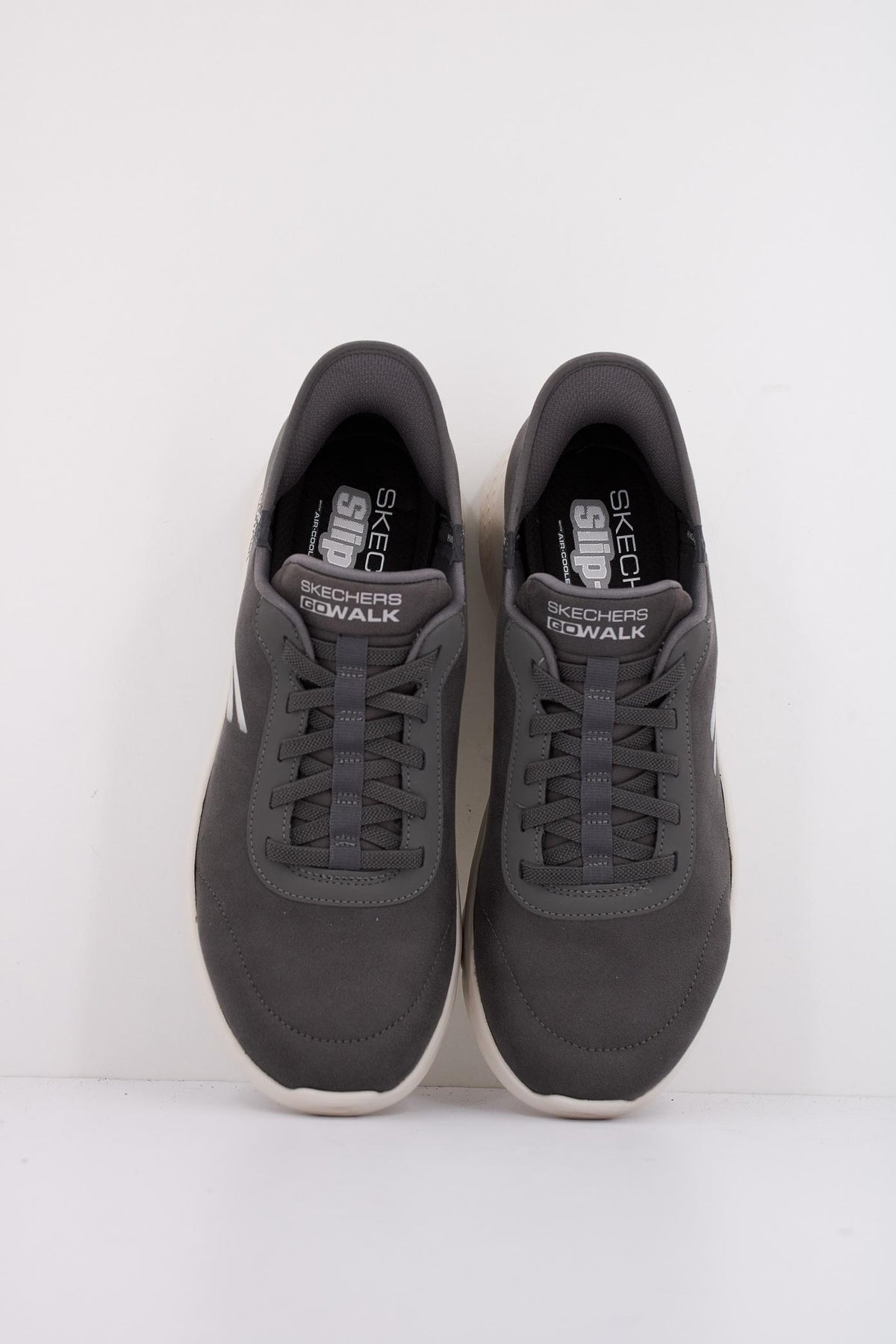 SKECHERS SLIP - INS GO WALK FLEX - SMOOT en color GRIS (3)
