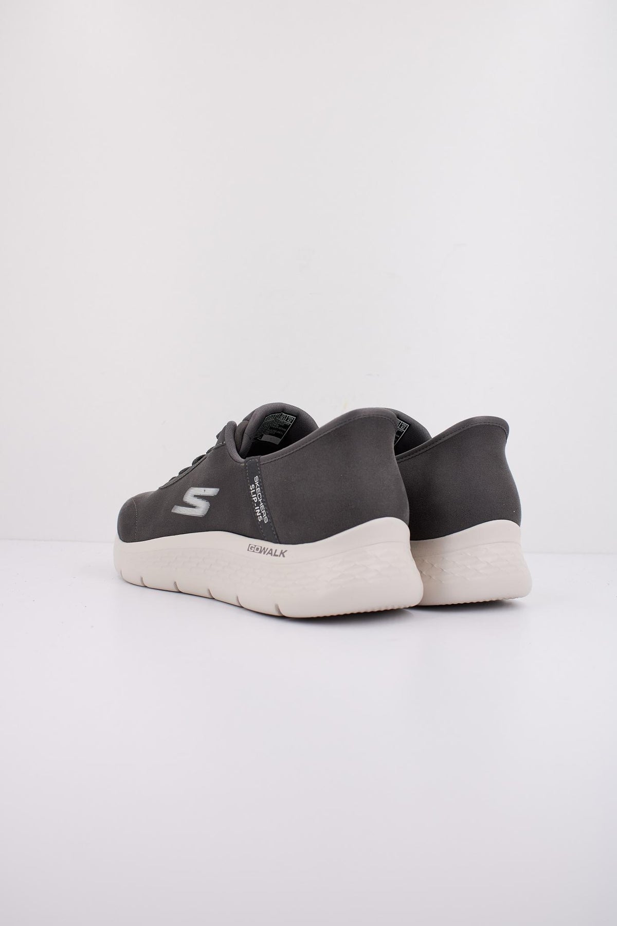 SKECHERS SLIP - INS GO WALK FLEX - SMOOT en color GRIS (4)