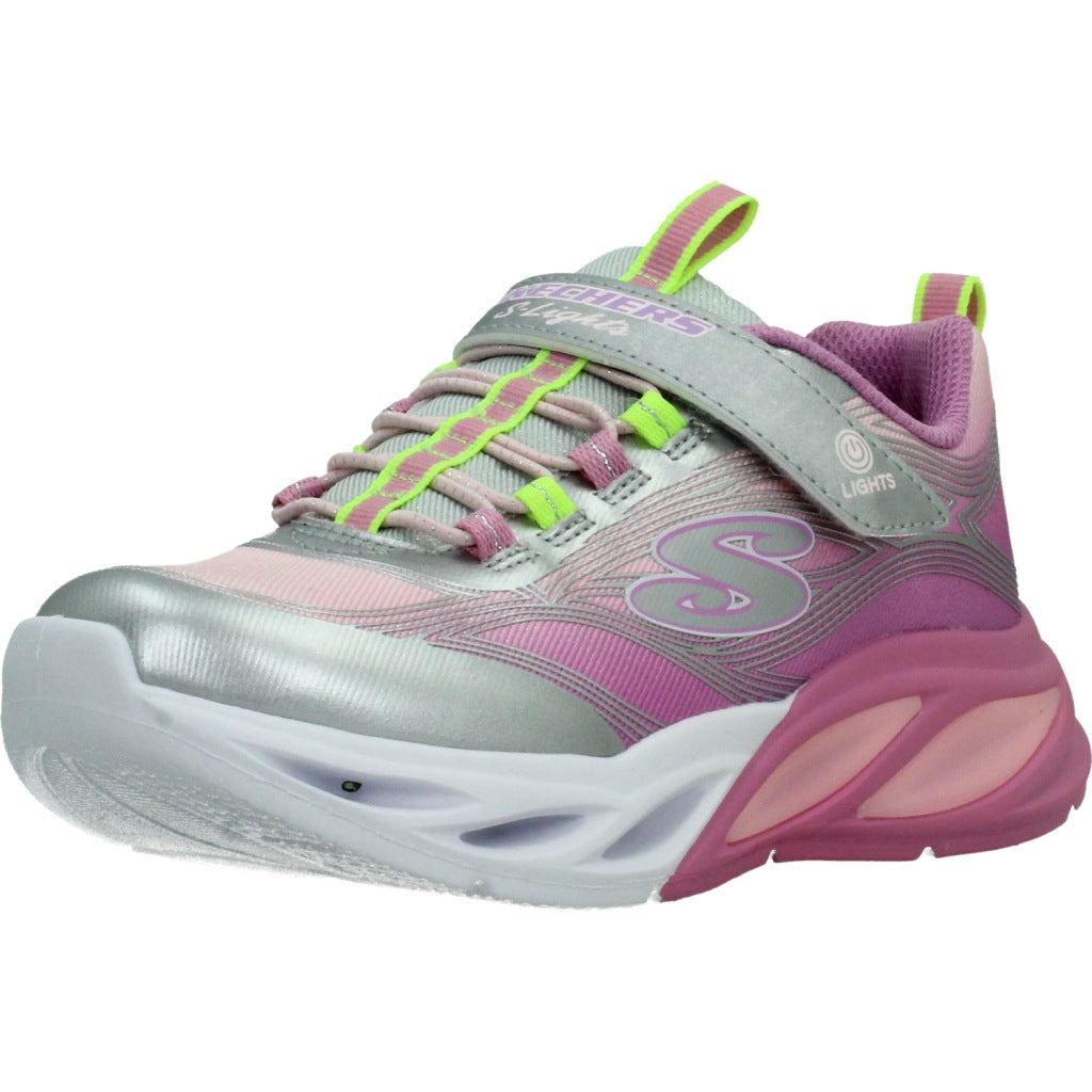 SKECHERS L en color PLATA  (1)