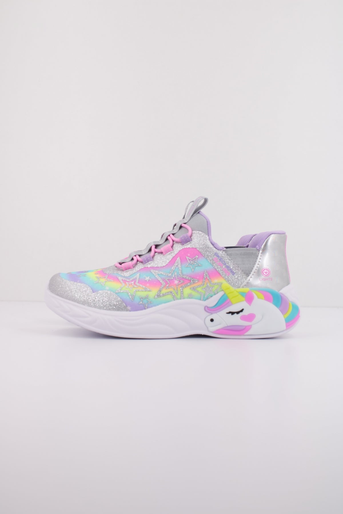 SKECHERS UNICORN DREAMS en color PLATA (1)