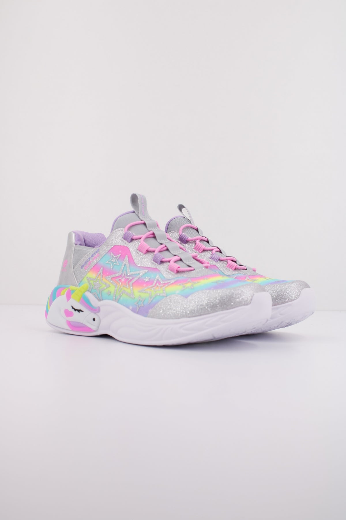 SKECHERS UNICORN DREAMS en color PLATA (2)