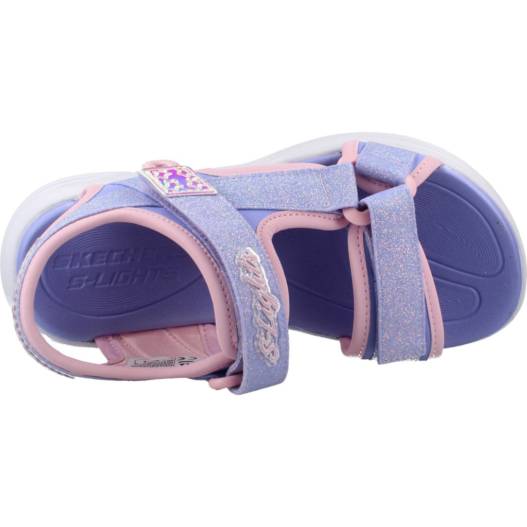 SKECHERS SOLA GLOW SANDAL en color VIOLETA (7)
