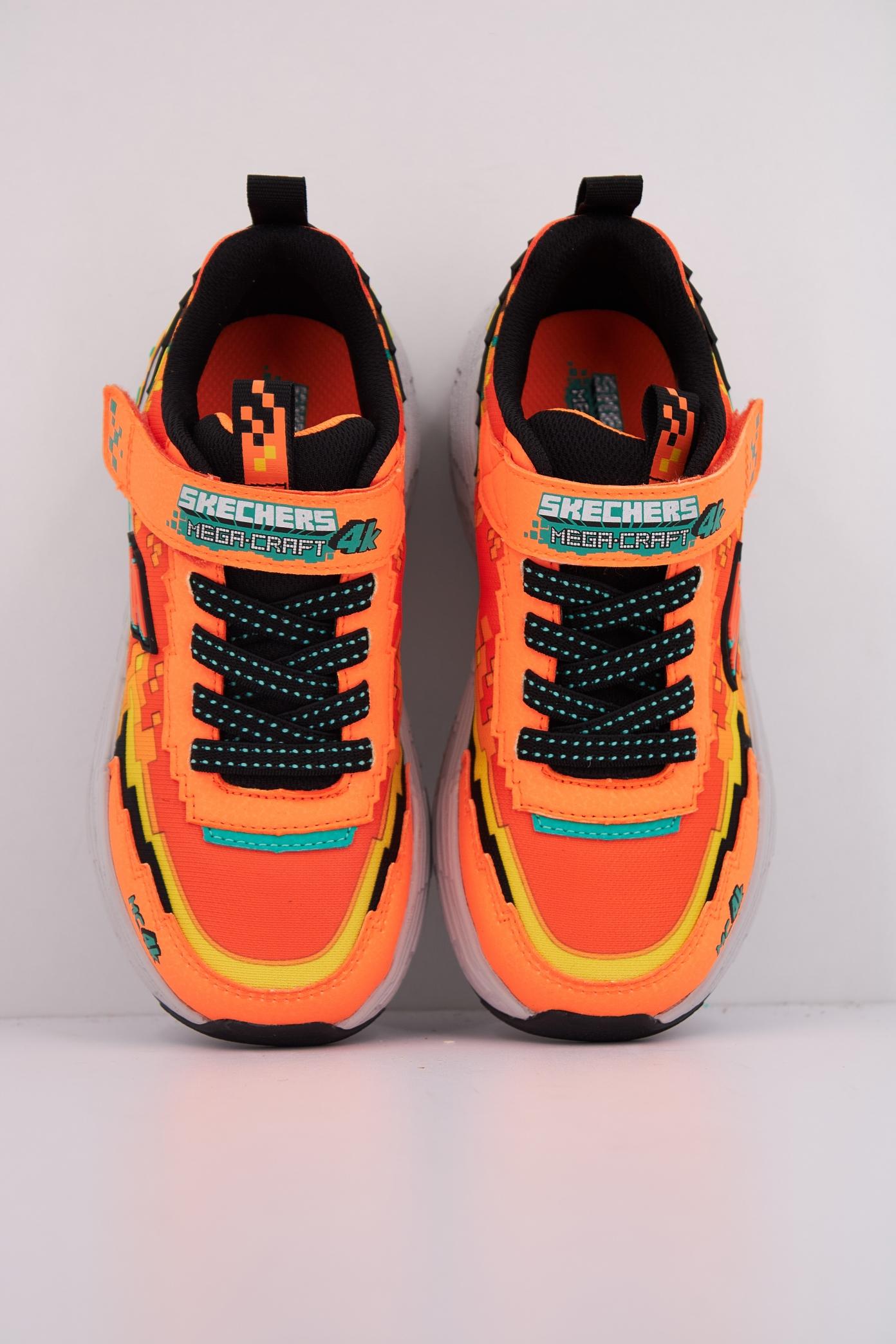 SKECHERS MEGA-CRAFT K en color NARANJA (3)