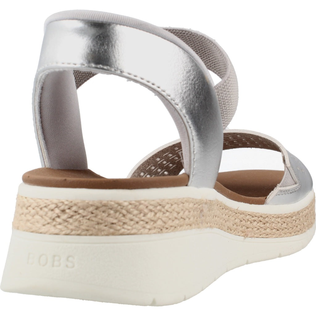 SKECHERS BOBS SUN RAY STEP ASIDE en color PLATA (3)