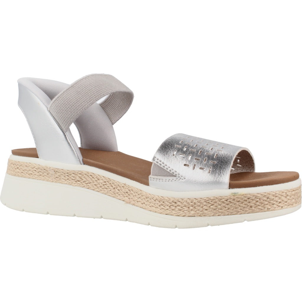 SKECHERS BOBS SUN RAY STEP ASIDE en color PLATA (5)
