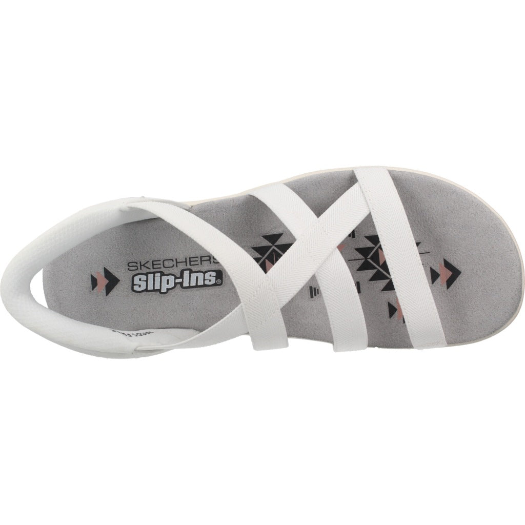 SKECHERS REGGAE SLIM STRETCH FLEX en color BLANCO (7)