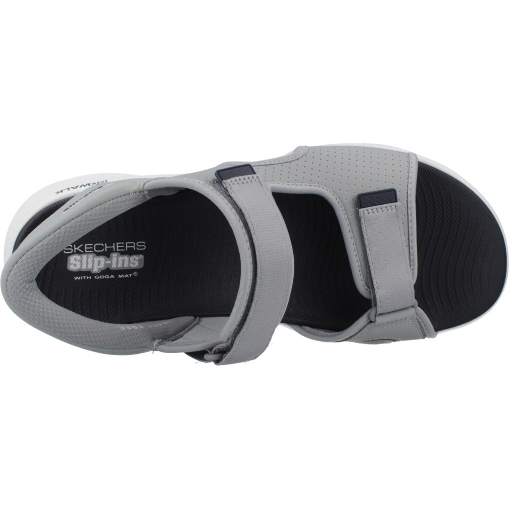 SKECHERS SLIP-INS GO WALK FLEX en color GRIS (7)