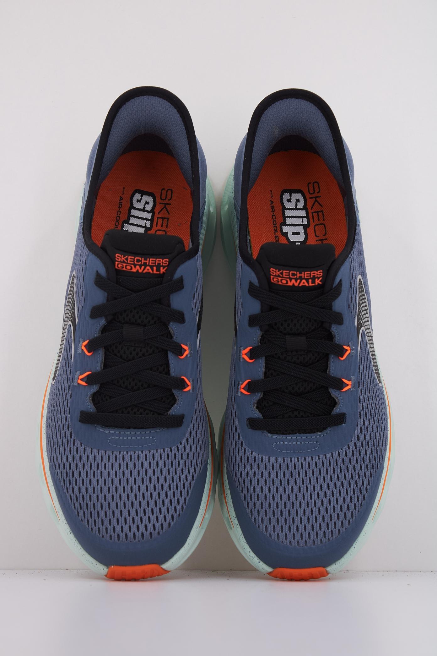 SKECHERS GO WALK GLIDE STEP . SLIP-INS en color AZUL (3)