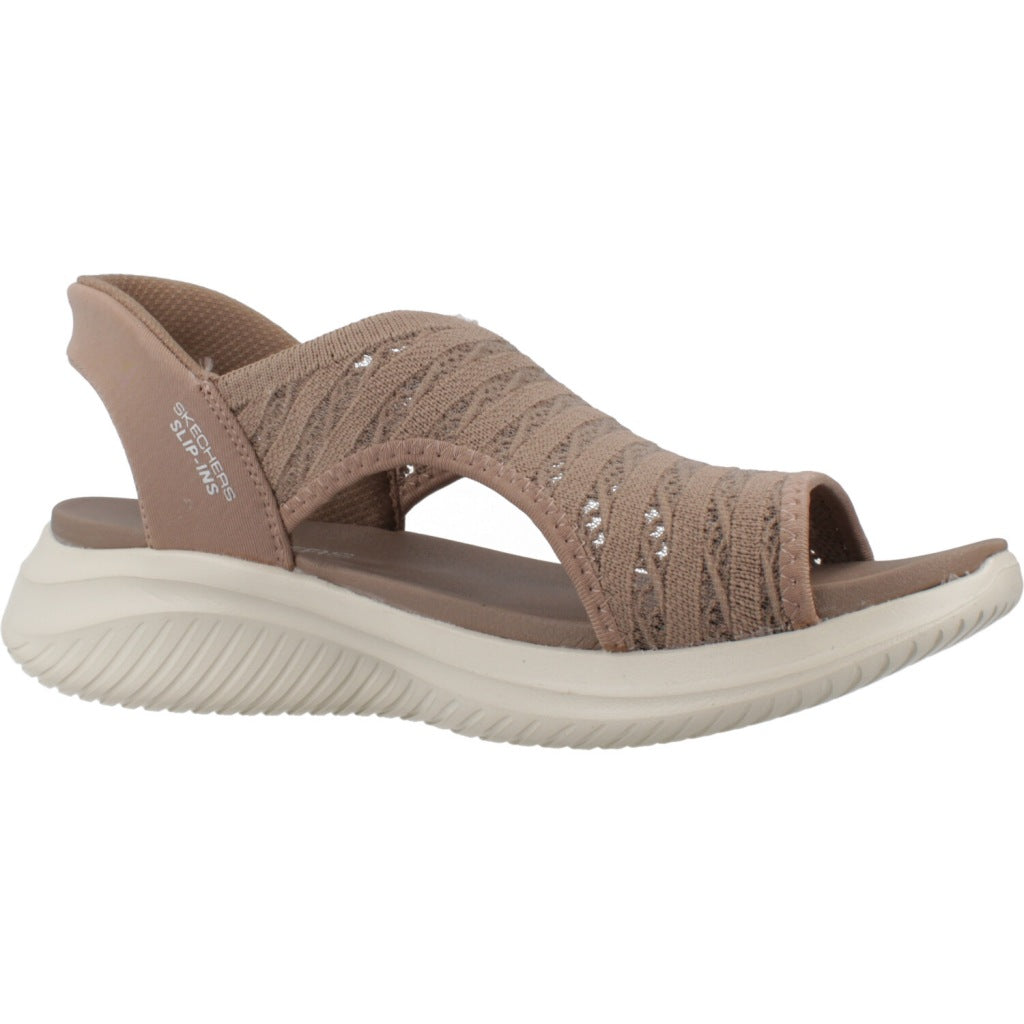SKECHERS SLIP-INS ULTRA FLEX . SUN WARMTH en color MARRON (5)