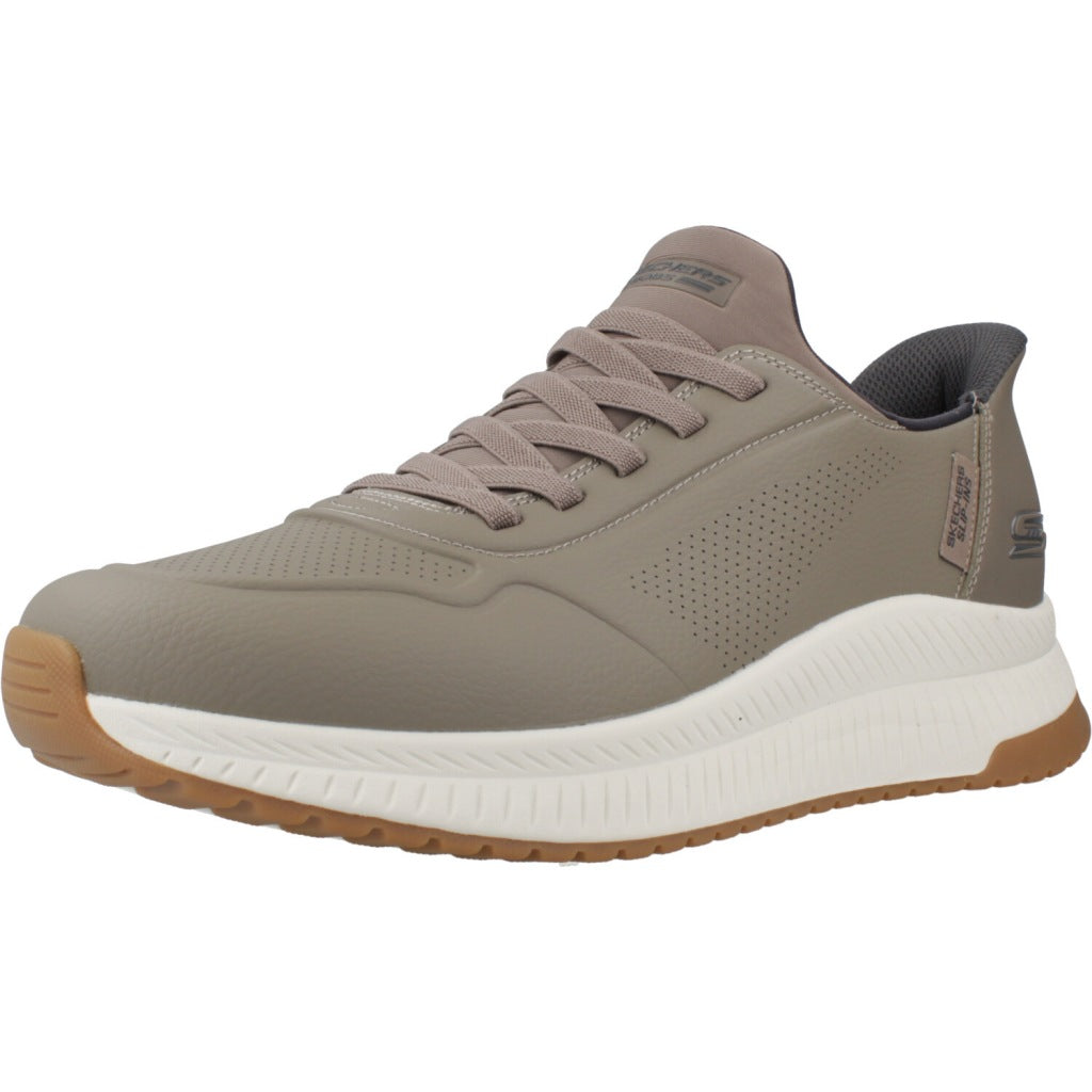 SKECHERS SLIP-INS BOBS SQUAD - DIRECT STEP en color MARRON (1)