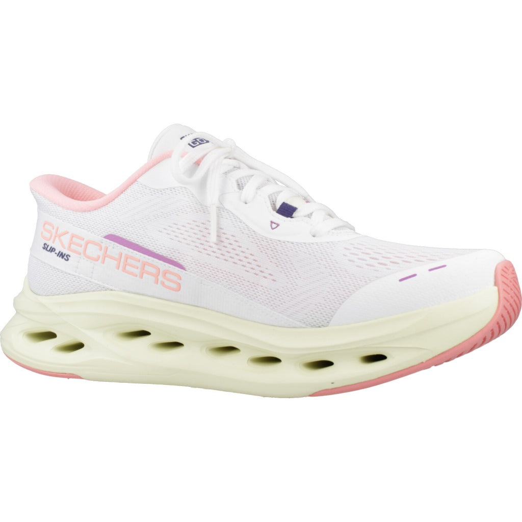 SKECHERS MAX CUSHIONING GLIDE STEP en color BLANCO (5)