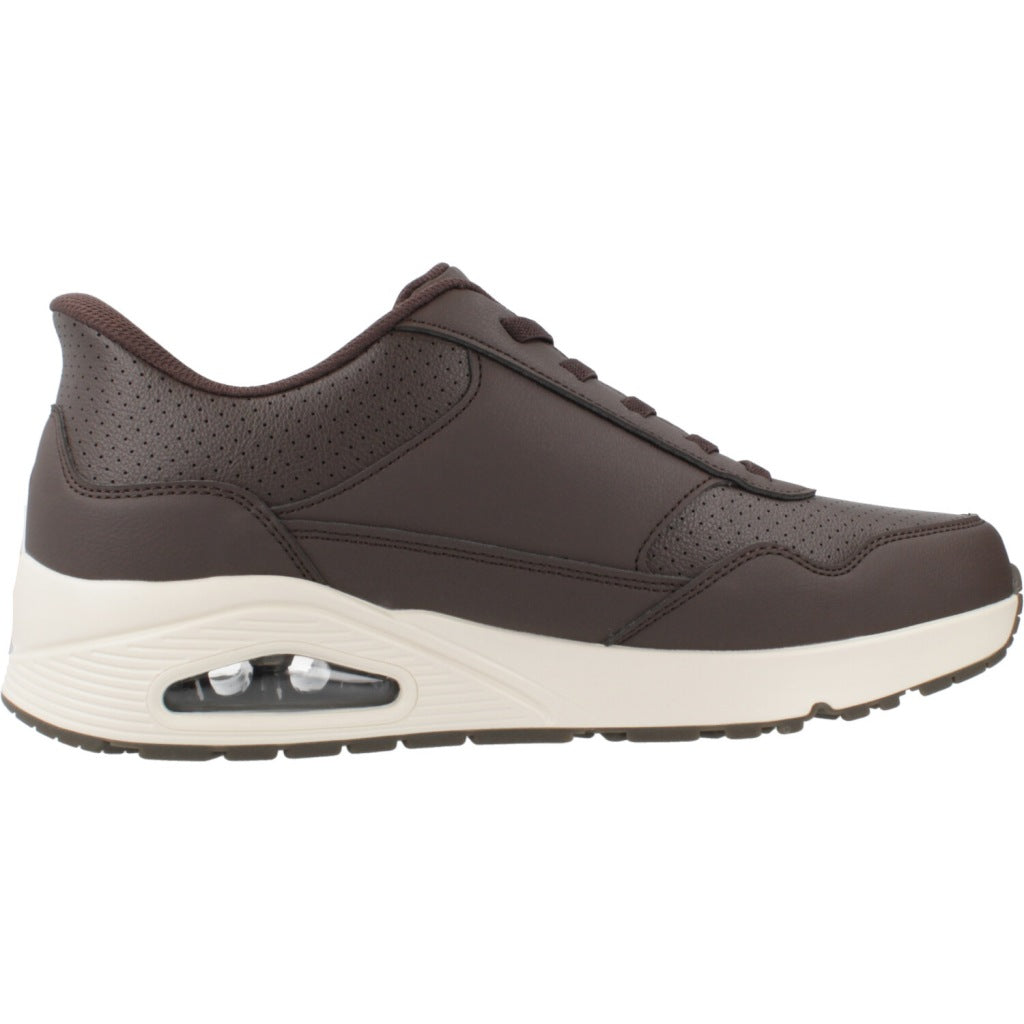 SKECHERS UNO-BANKSIA LUXE en color MARRON  (4)