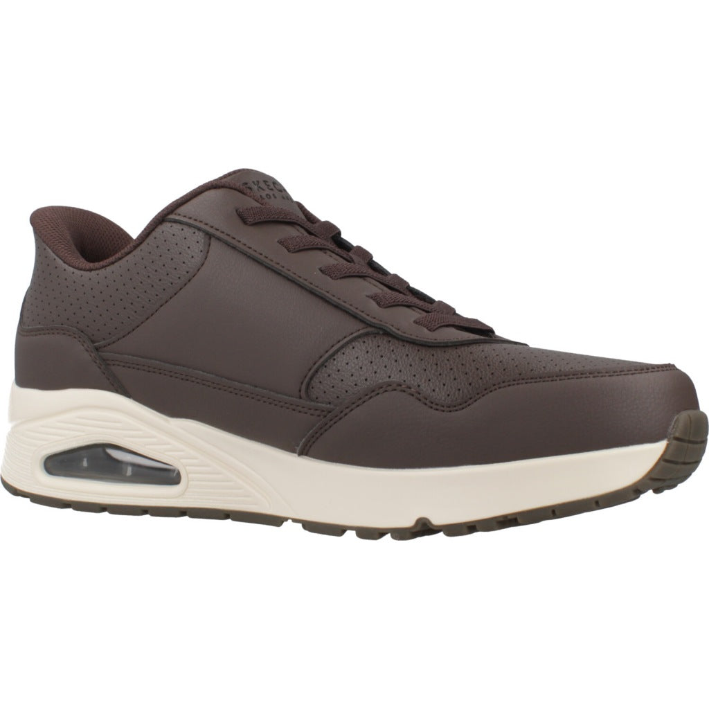 SKECHERS UNO-BANKSIA LUXE en color MARRON (5)