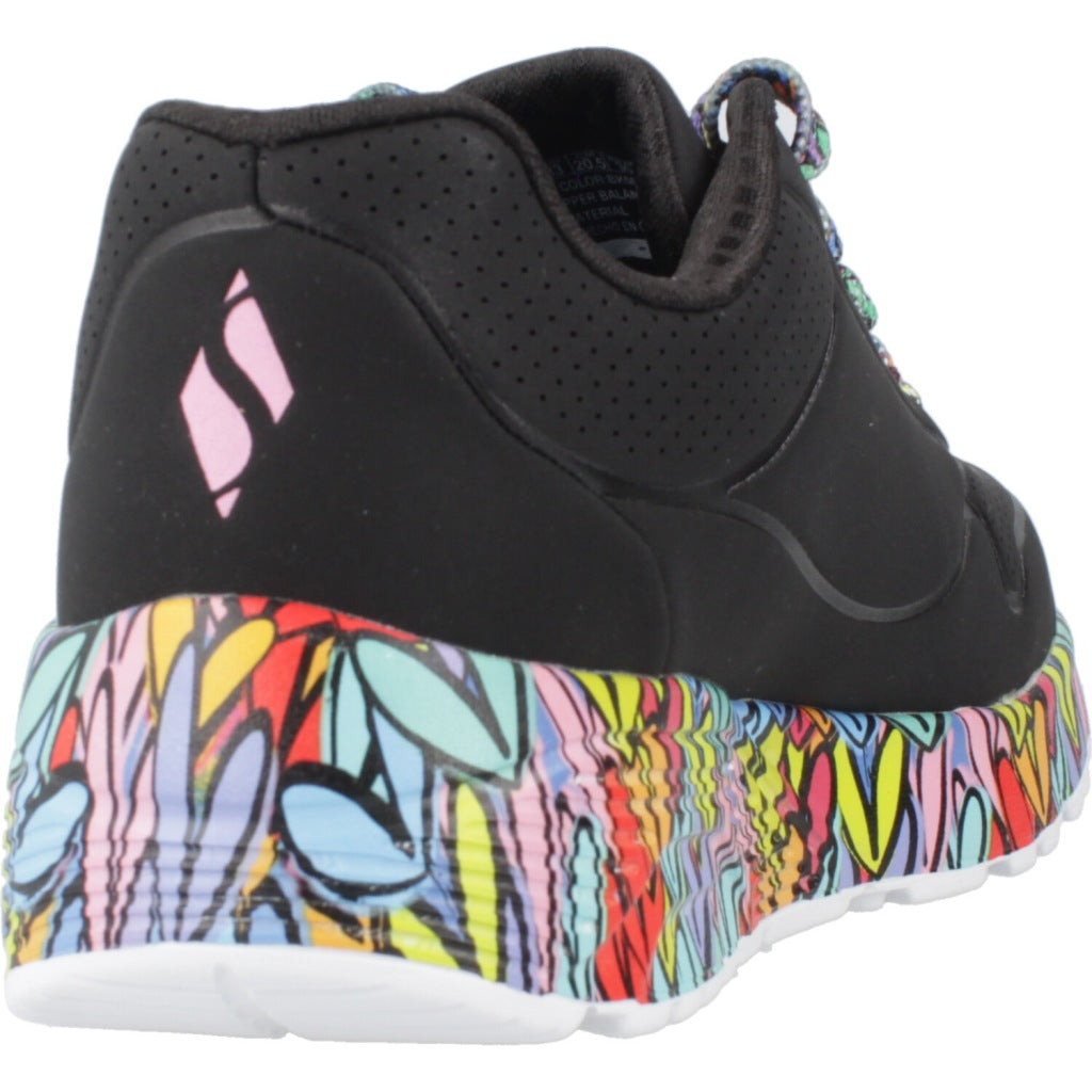 SKECHERS UNO LITESUBTLE LOVE en color NEGRO (3)
