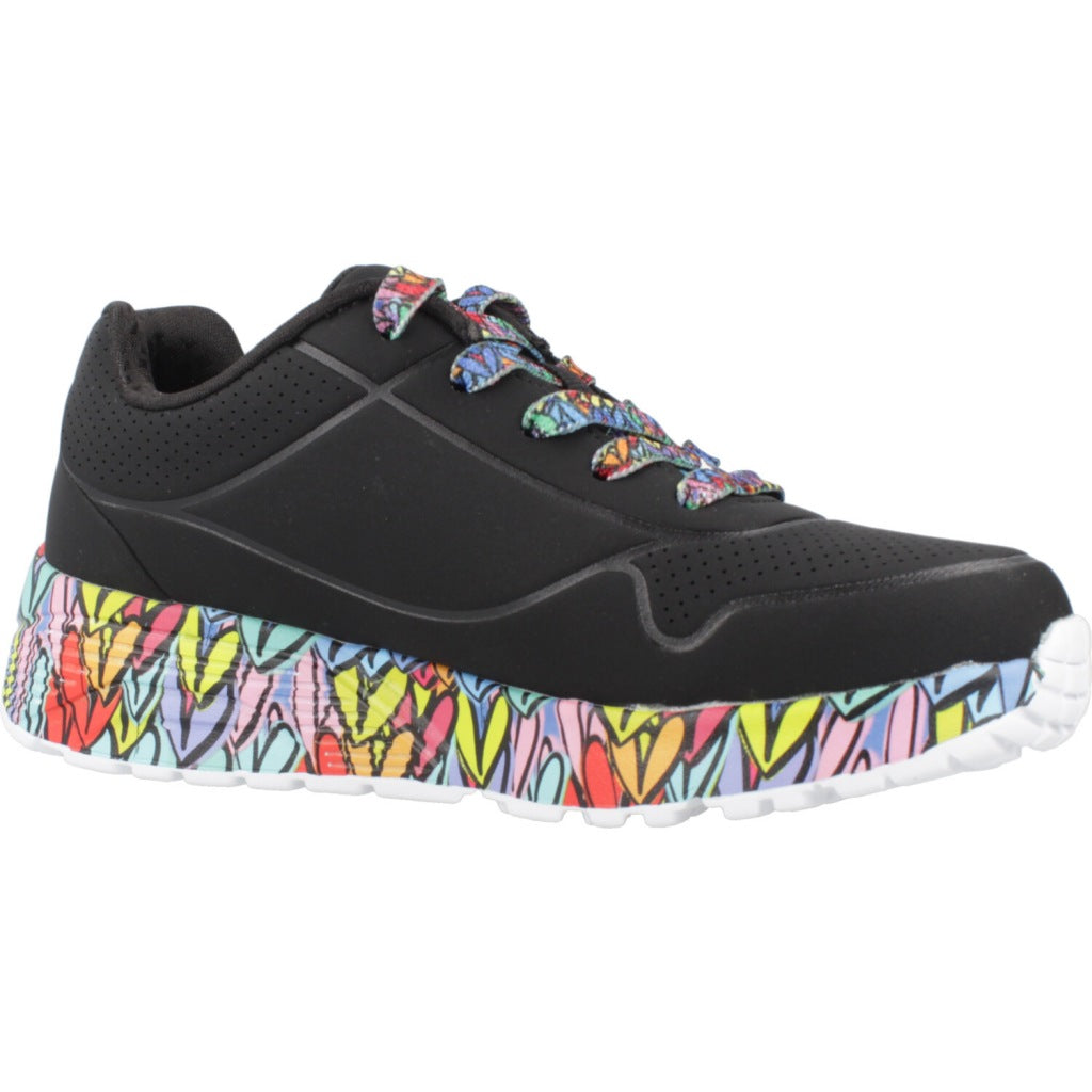 SKECHERS UNO LITESUBTLE LOVE en color NEGRO (5)