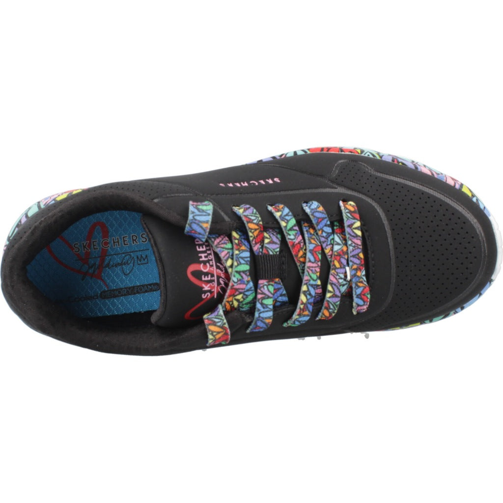 SKECHERS UNO LITESUBTLE LOVE en color NEGRO (7)