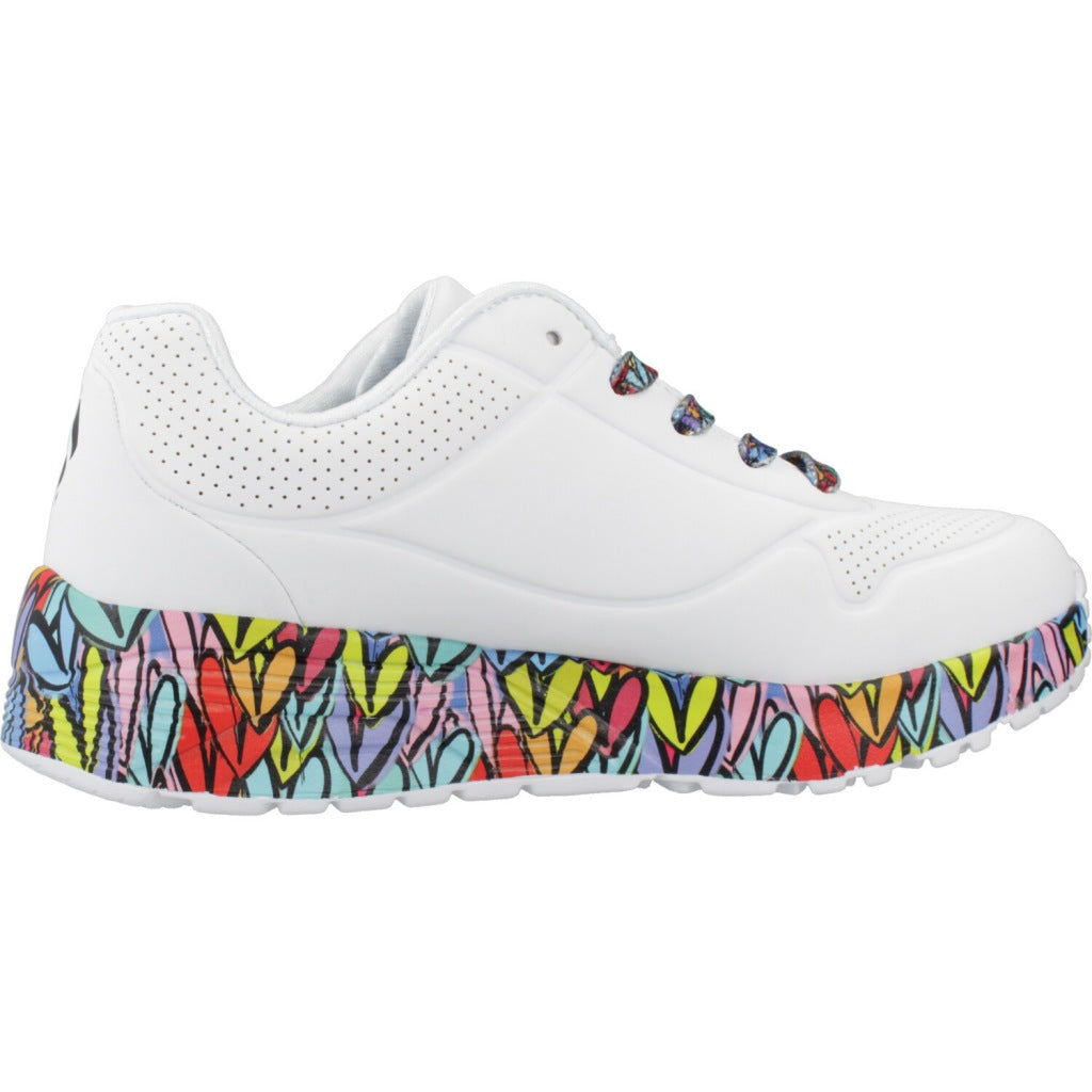 SKECHERS UNO LITESUBTLE LOVE en color BLANCO (4)