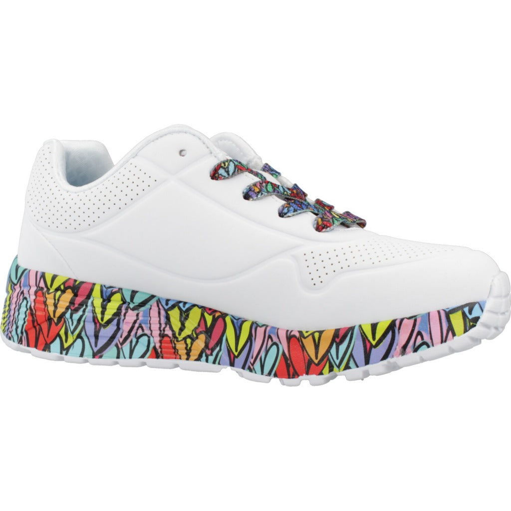 SKECHERS UNO LITESUBTLE LOVE en color BLANCO (5)