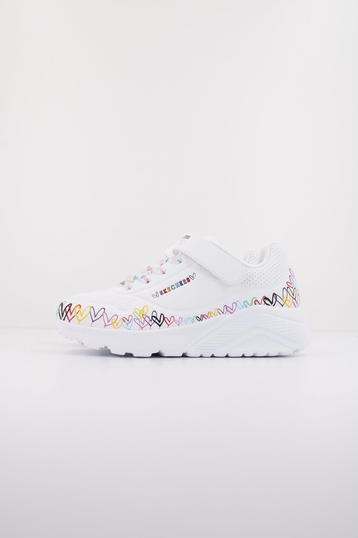 SKECHERS UNO LITE HEART CRAZE en color BLANCO (1)