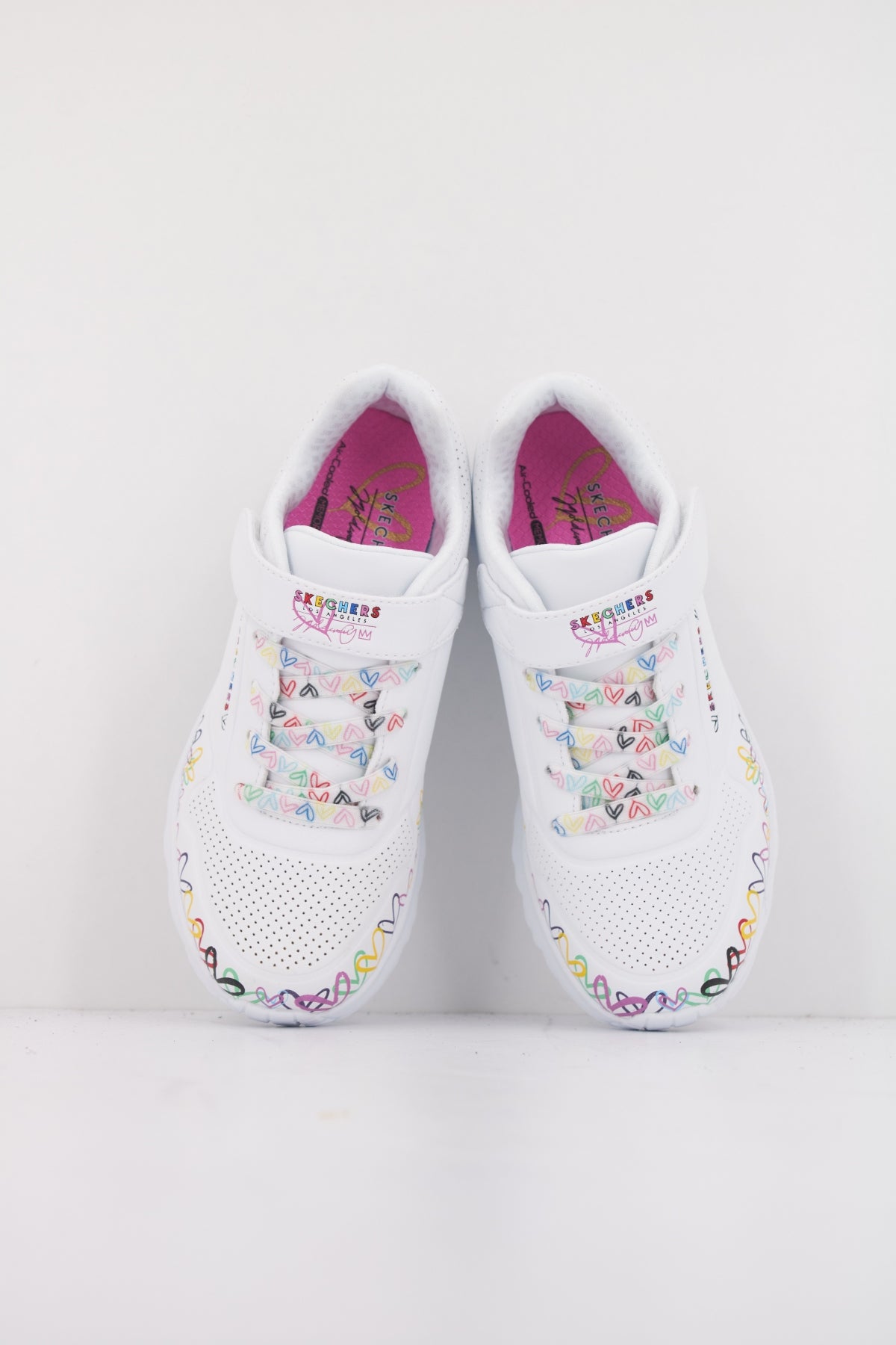 SKECHERS UNO LITE HEART CRAZE en color BLANCO (3)