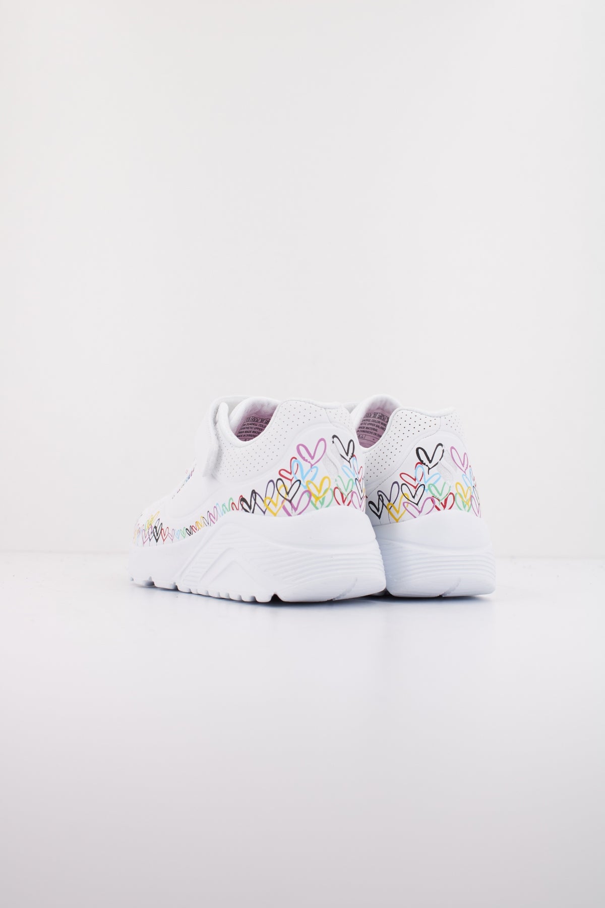 SKECHERS UNO LITE HEART CRAZE en color BLANCO (4)