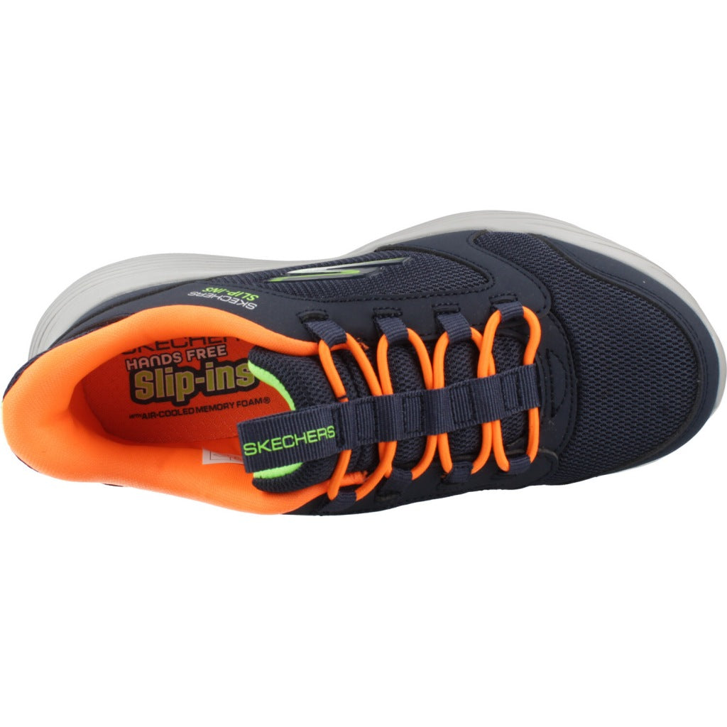 SKECHERS SLIP-INS GO RUN V TURBO BRISK en color AZUL (7)