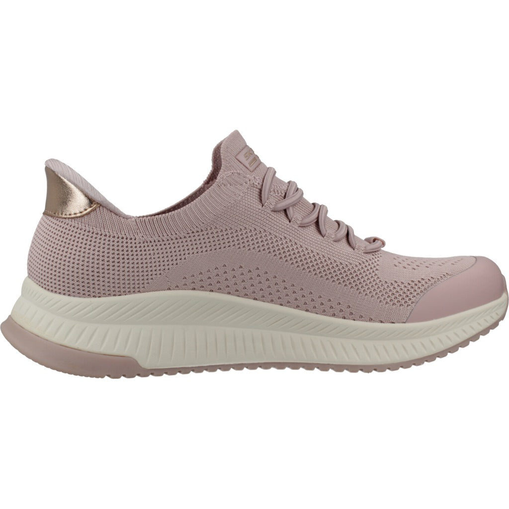 SKECHERS SLIP-INS BOBS SQUAD DIRE STEP en color ROSA (4)