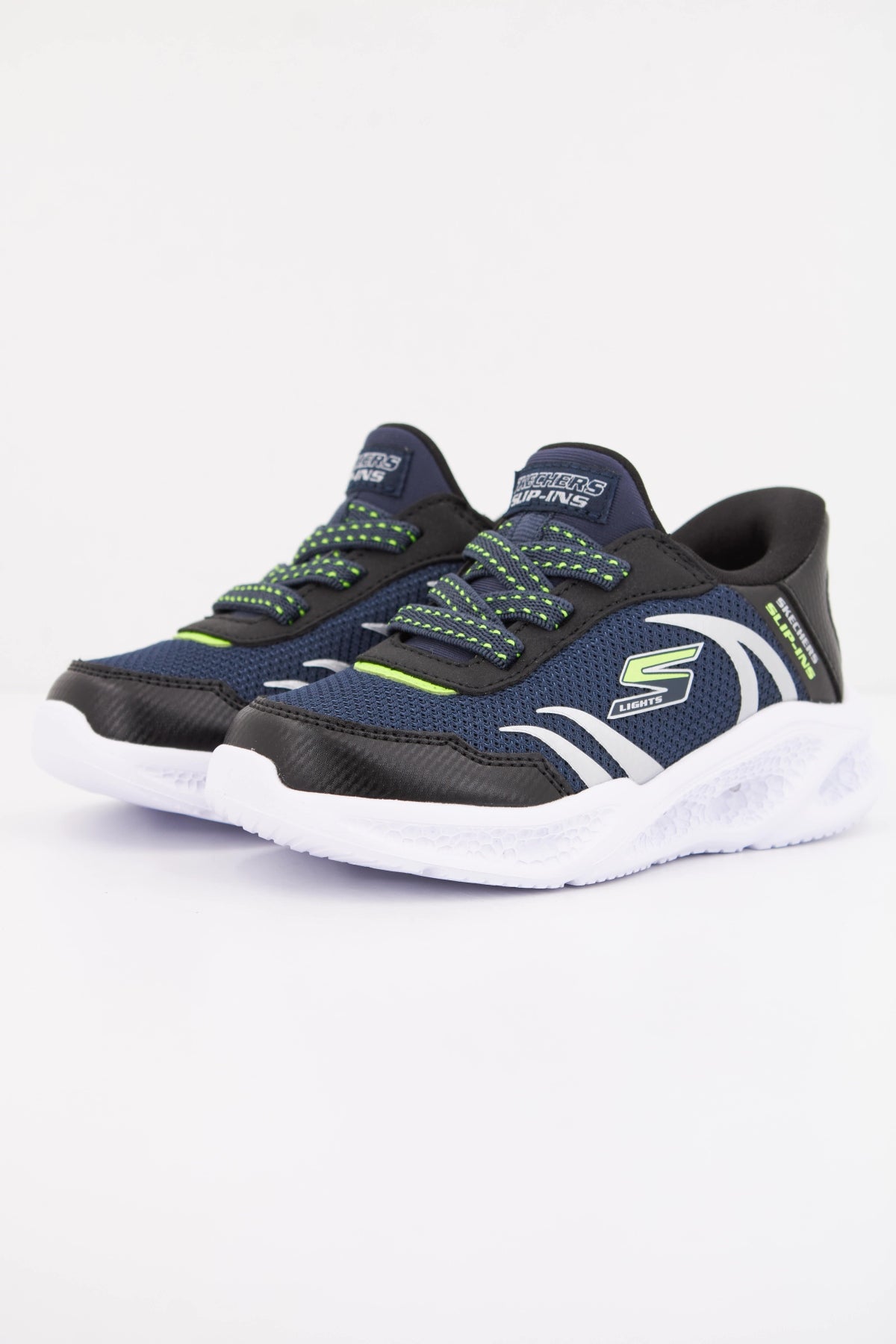 SKECHERS SLIP-INS METEOR LIGHTS en color AZUL (2)